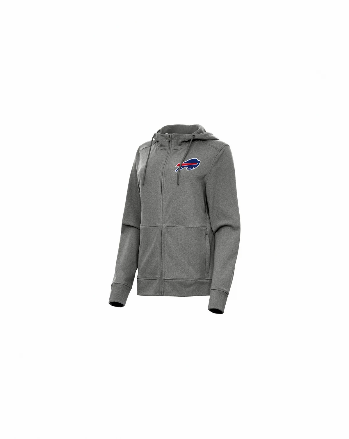 Women's Heather Charcoal Buffalo Bills Seeker Full-Zip Hoodie Jacket
