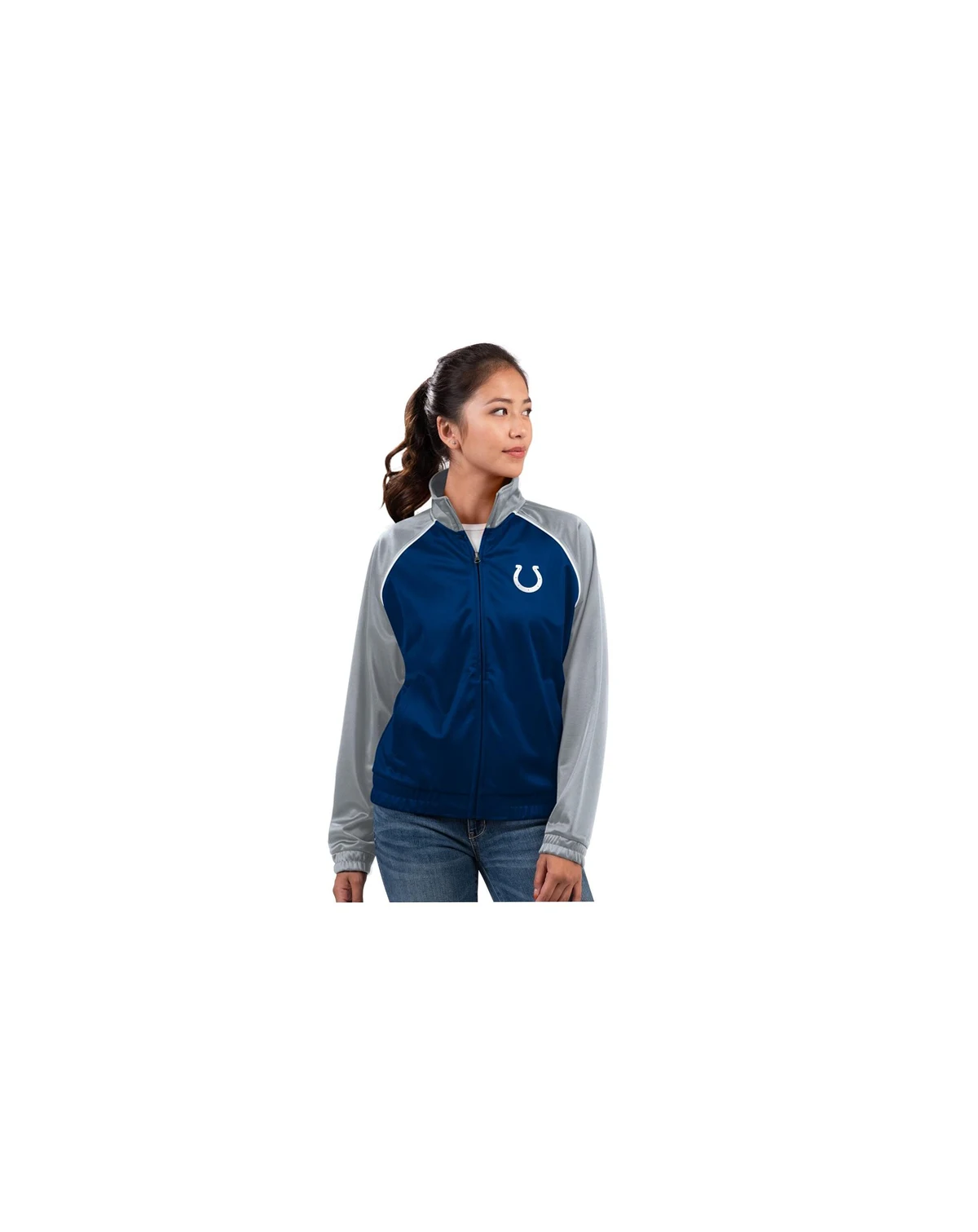 Women's Royal Indianapolis Colts Replay Full-Zip Track Jacket