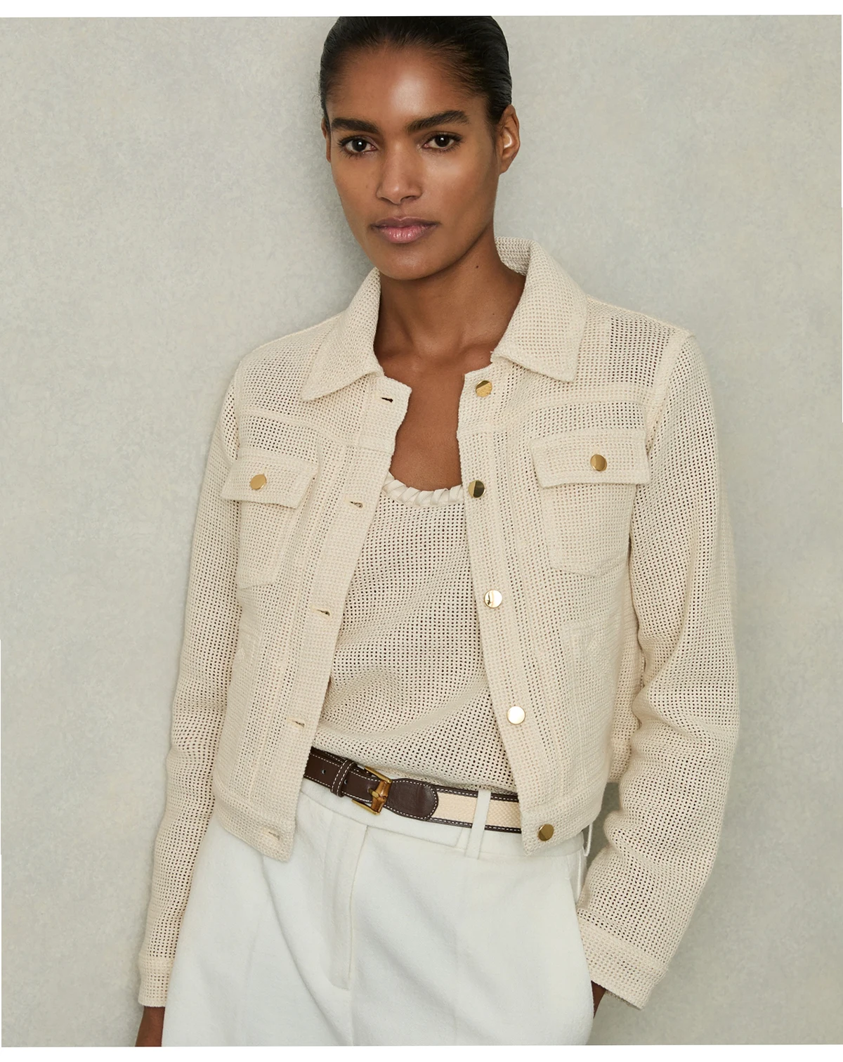 Women's Renzo Textured Trucker Jacket