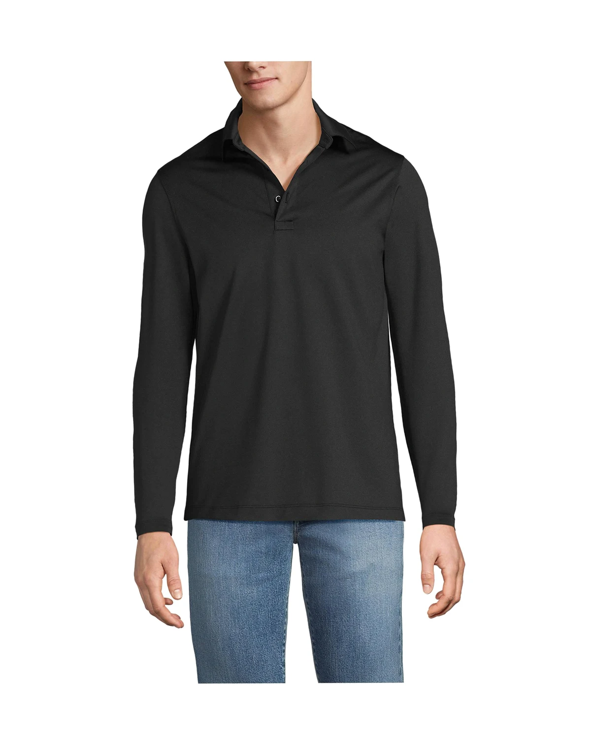 Men's Rapid Dry Long Sleeve Modern Fit Polo