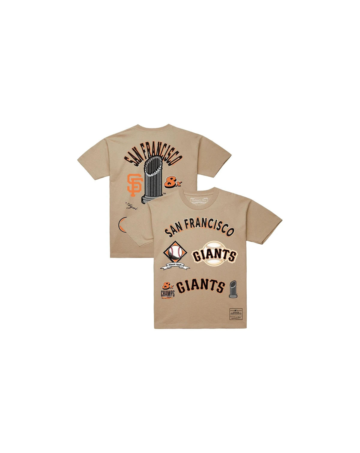 Men's Cream San Francisco Giants Legacy Defined T-Shirt