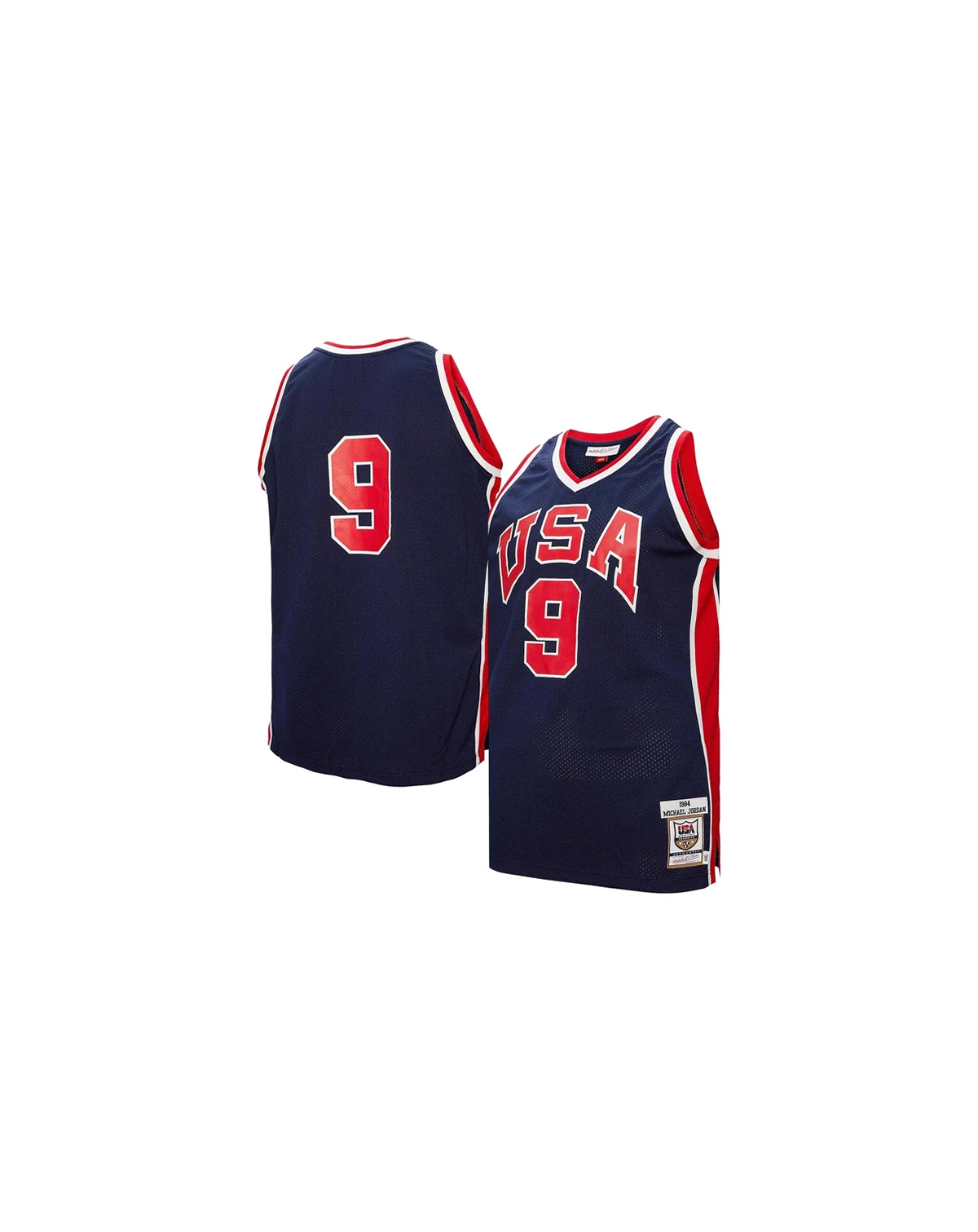 Men's Michael Jordan Navy USA Basketball 1984 Authentic Jersey