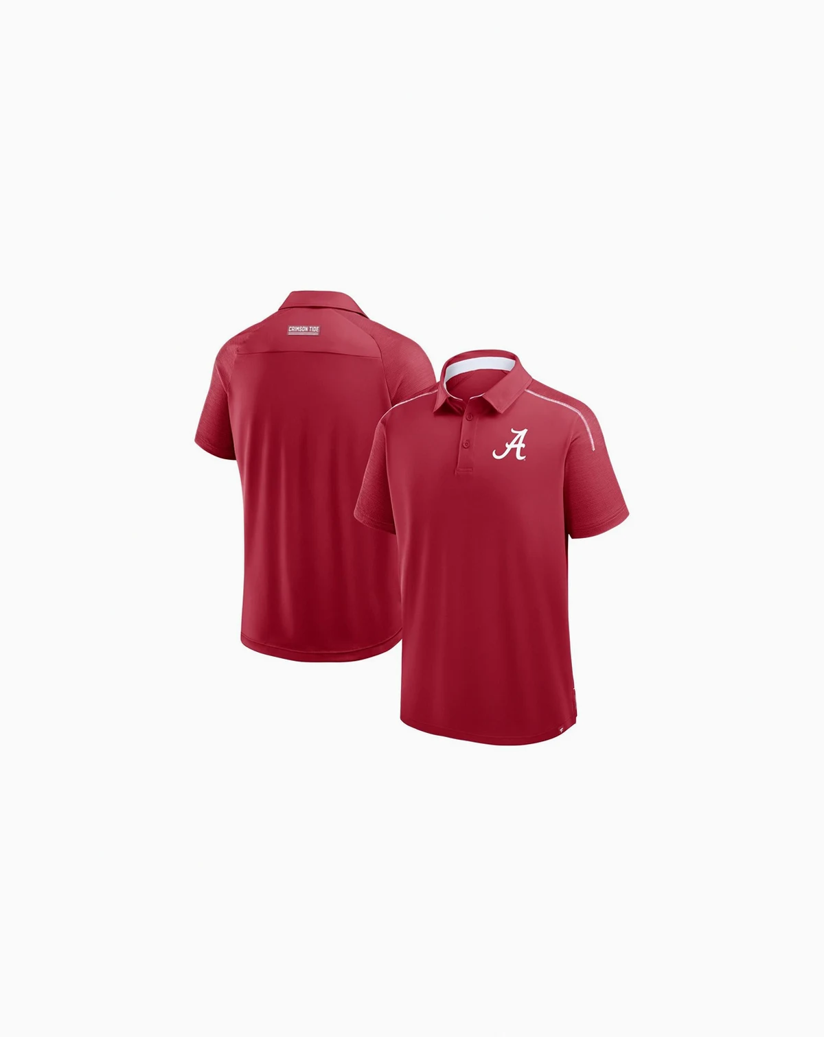 Men's Crimson Alabama Crimson Tide Take the Lead Defender Raglan Polo Shirt