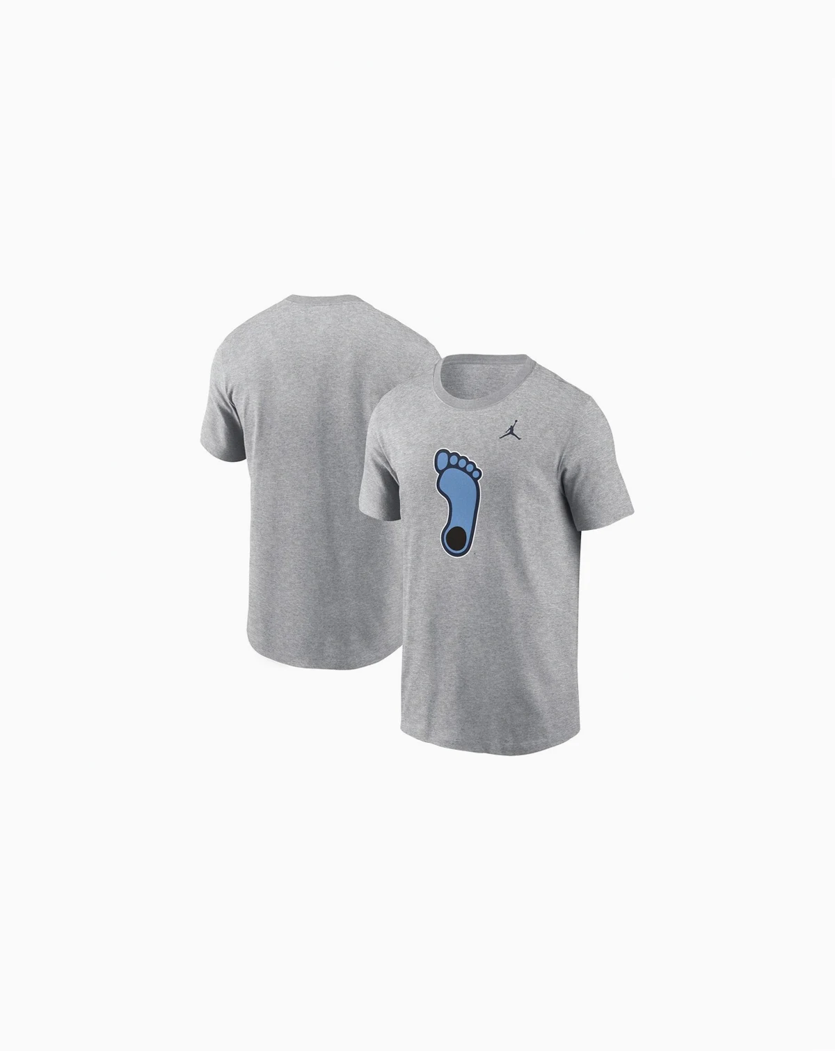 Men's Heather Gray North Carolina Tar Heels Primetime Evergreen Alternate Logo T-Shirt