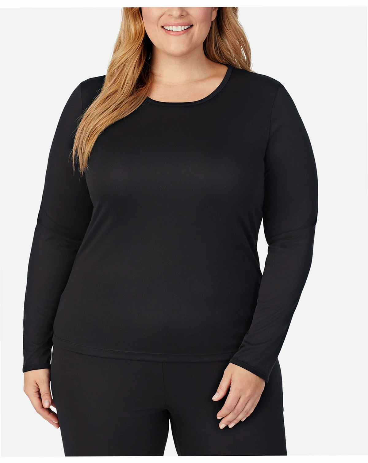 Women's Climatesmart Plus Size Long Sleeve Crewneck Top