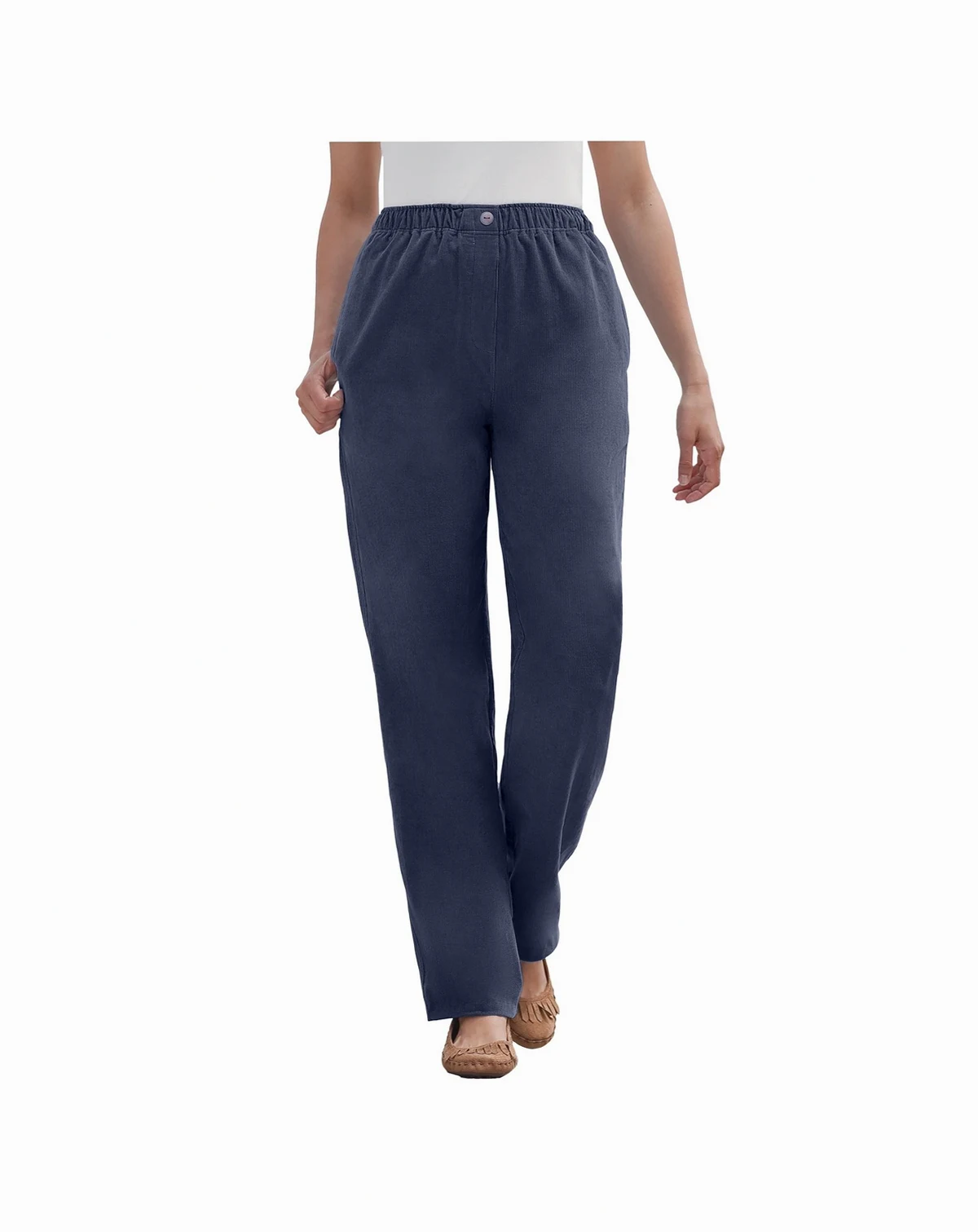 Plus Size Tall 7-Day Corduroy Straight-Leg Pant