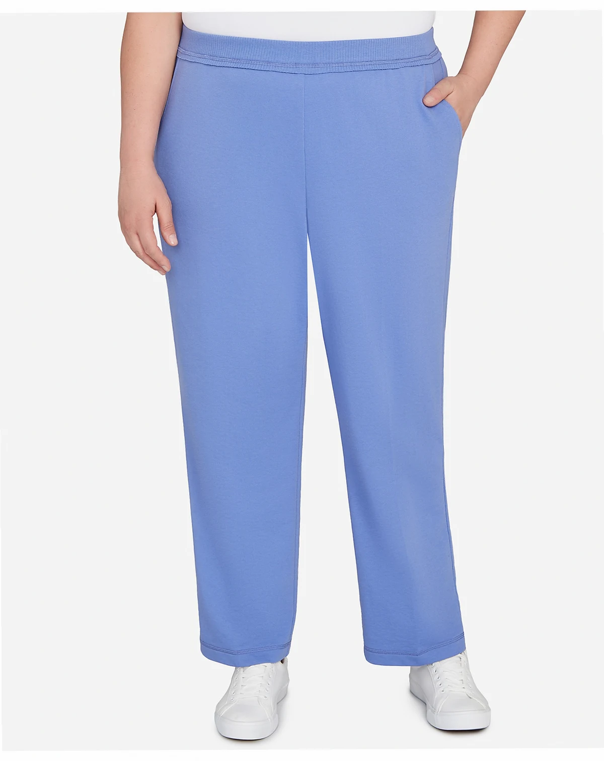 Plus Size Casual Vibe Cozy Medium Length Slant Pocket Pants