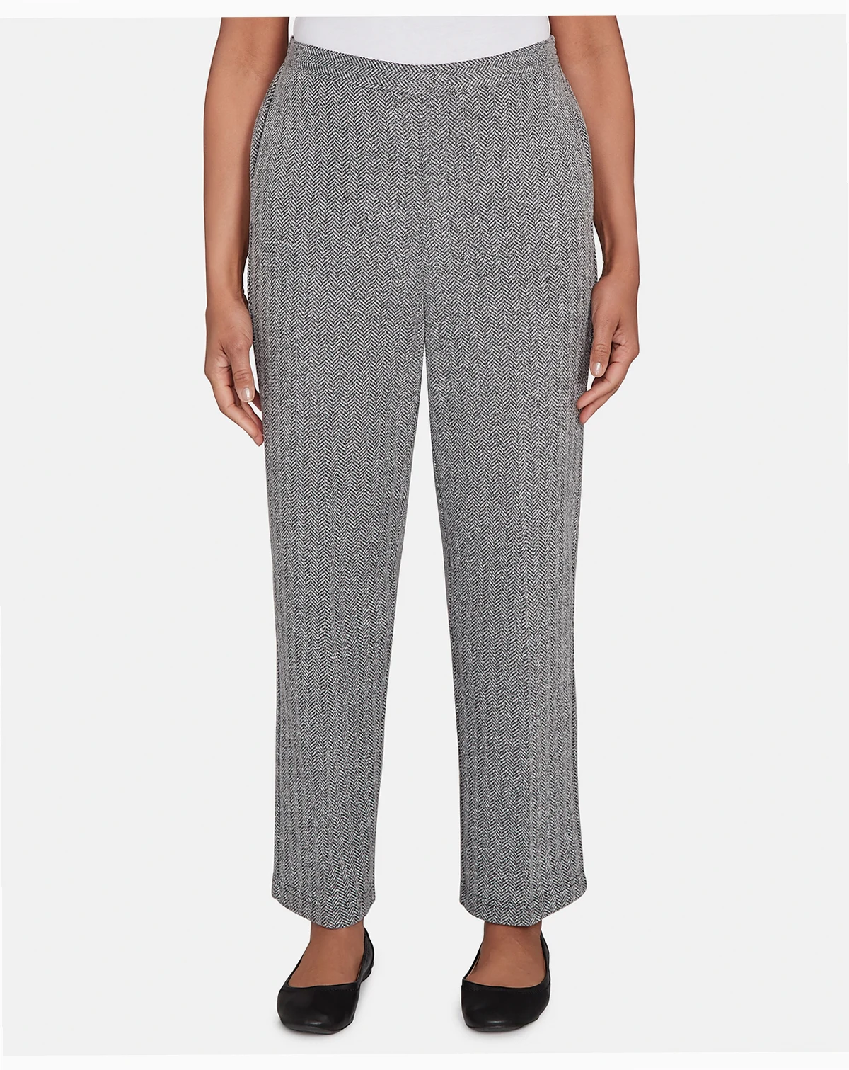 Women's Jet Setter Herringbone Knit Medium Length Pants