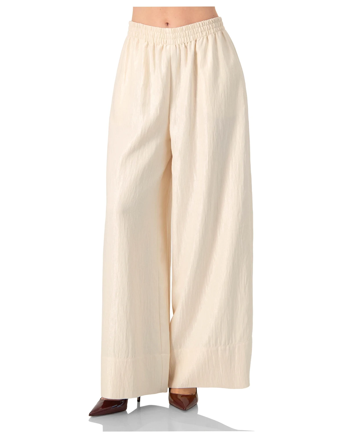 Women's High-Waisted Wide-Leg Trousers