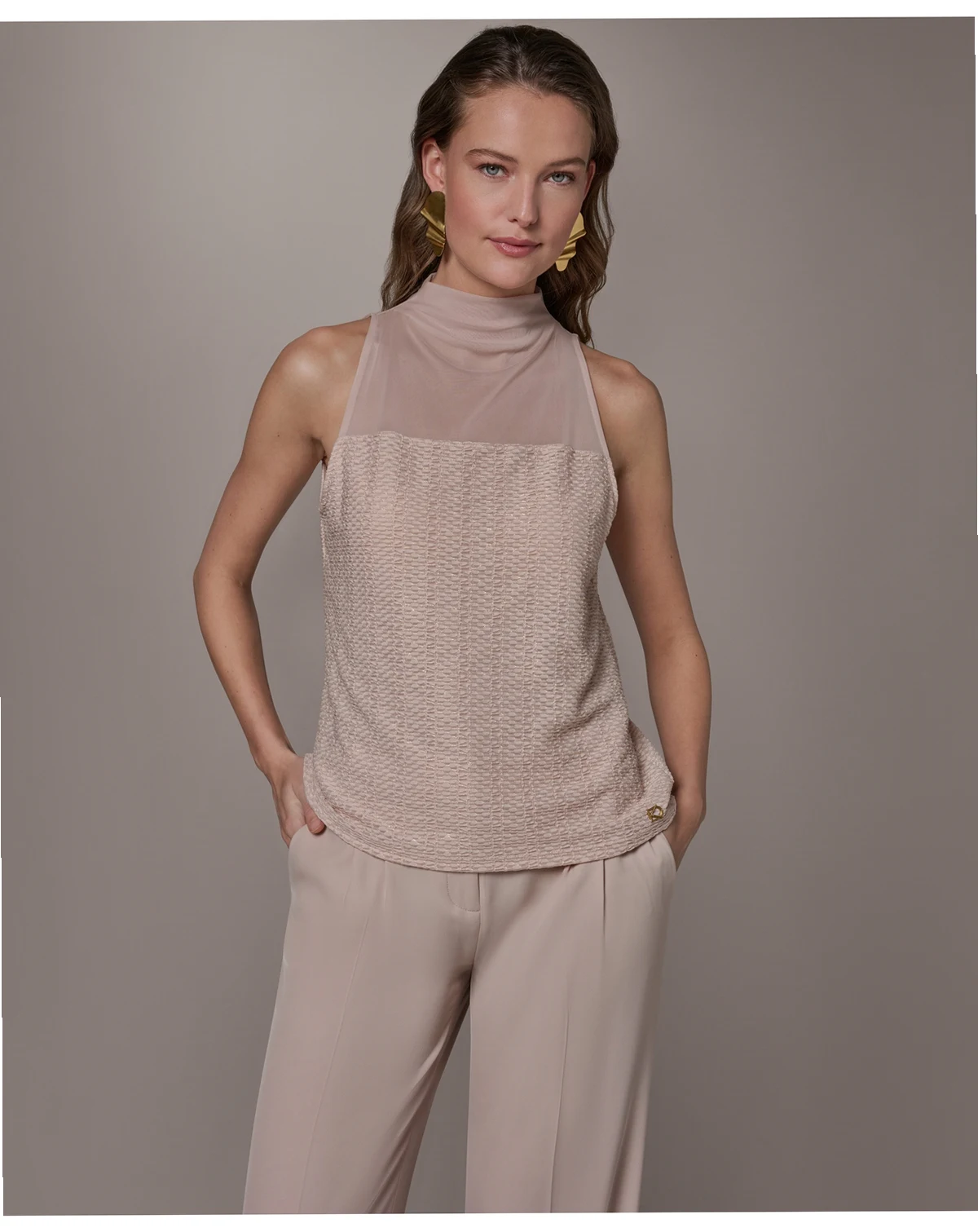 Women's Mock Neck Top