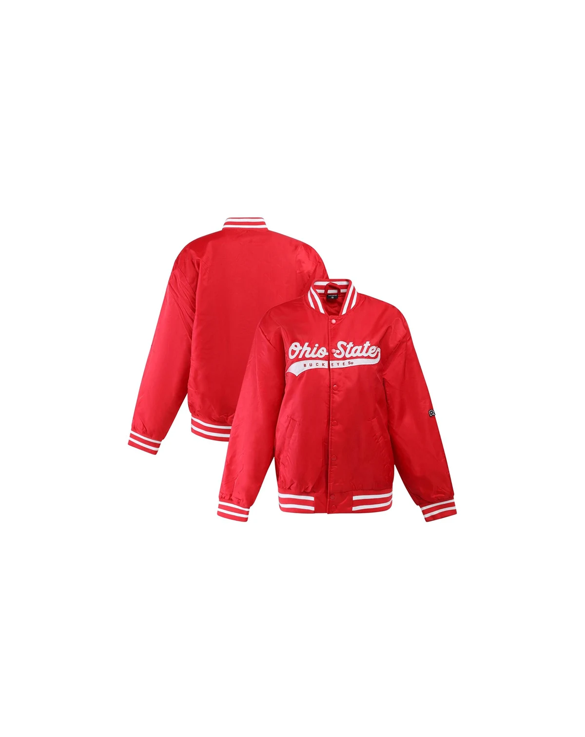 Women's Scarlet Ohio State Buckeyes A-Game Varsity Full-Snap Jacket