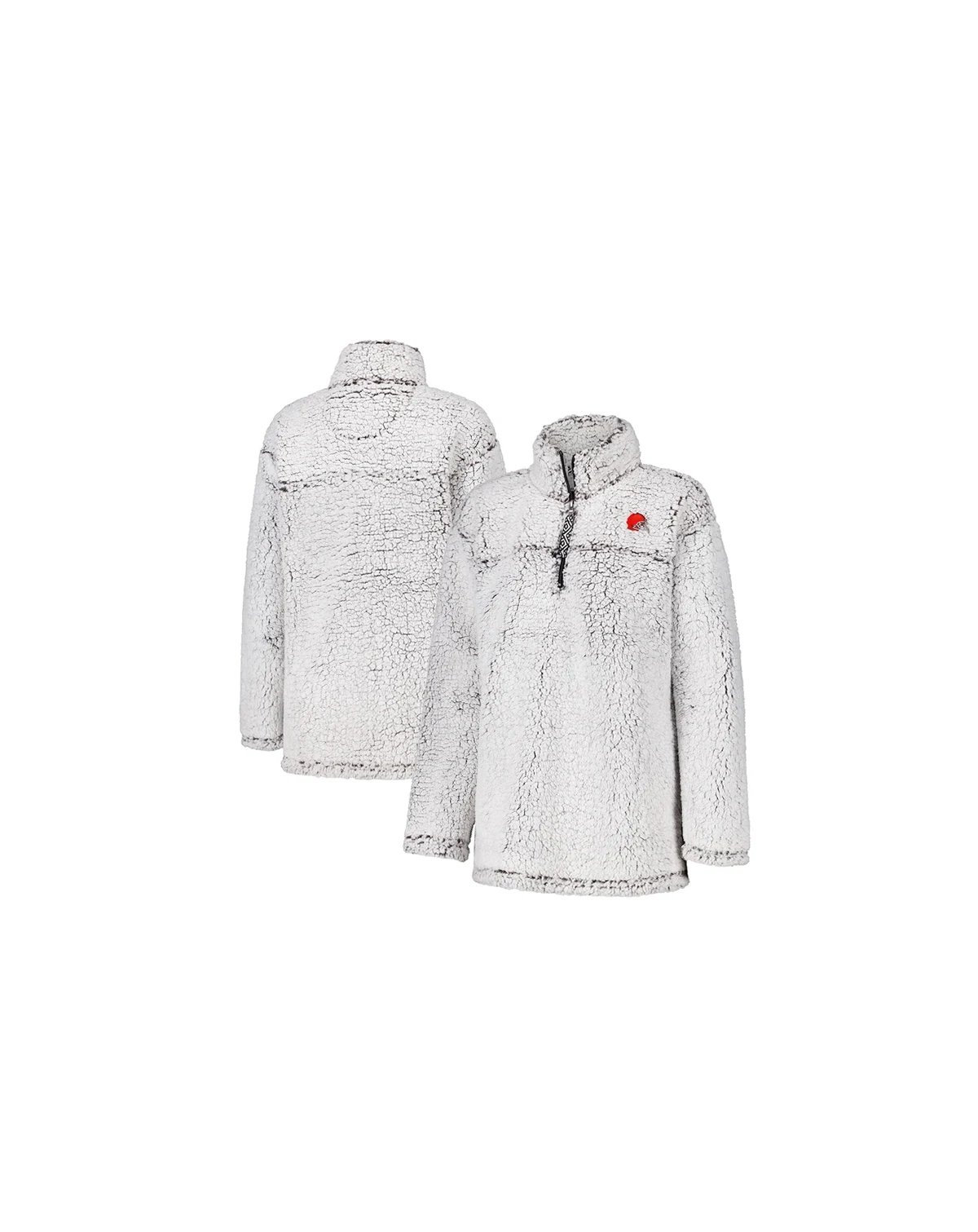 Women's Gray Cleveland Browns Sherpa Full-Zip Jacket