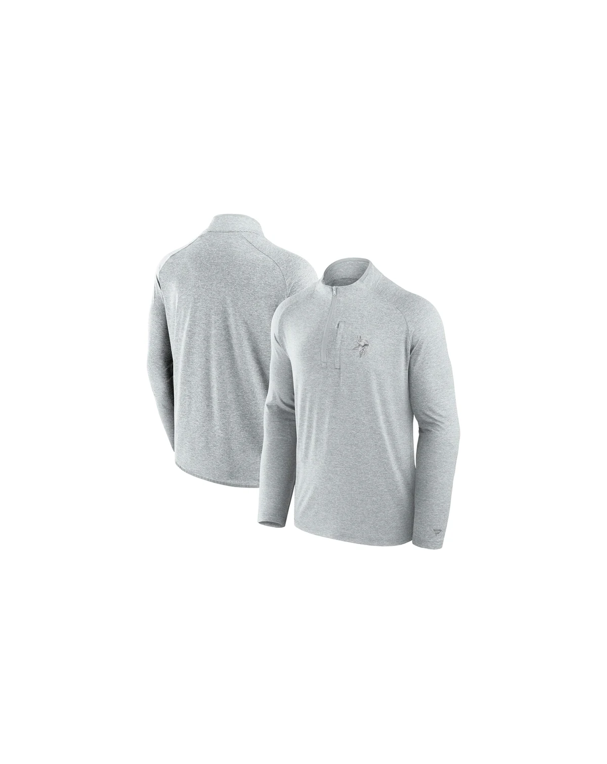 Men's and Women's Gray Minnesota Vikings Front Office Performance Primary Quarter-Zip Jacket