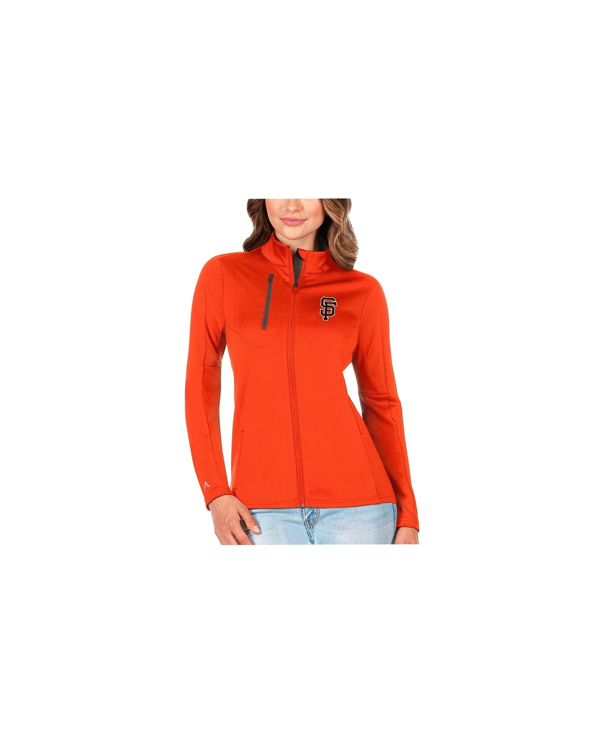 Women's Orange/Charcoal San Francisco Giants Generation Full-Zip Jacket