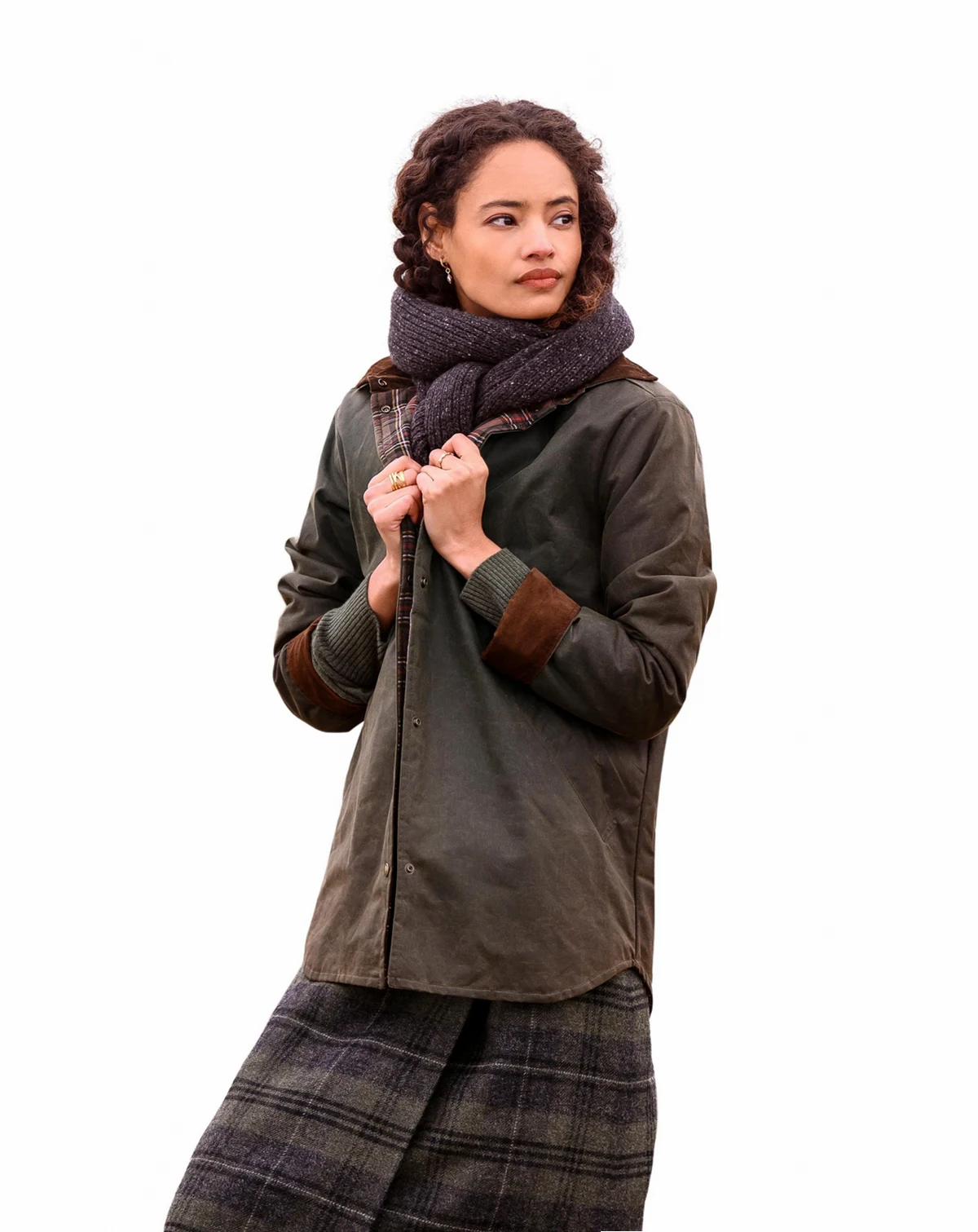 Women's Wax Cotton Overshirt-