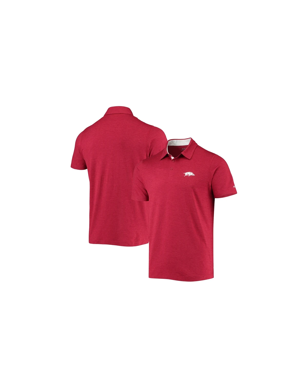 Men's Cardinal Arkansas Razorbacks Tech Trail Omni-Shade Polo Shirt