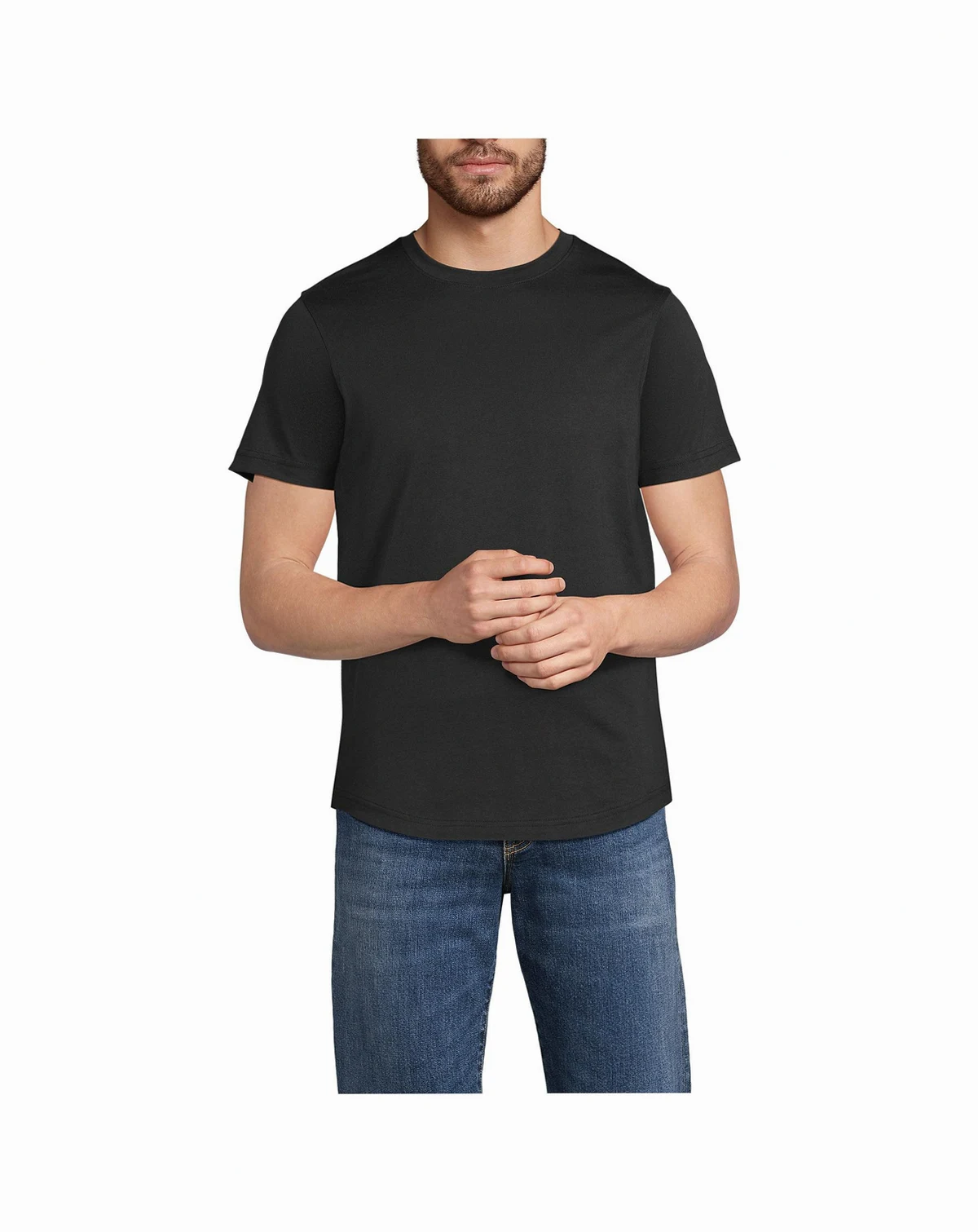 Men's Short Sleeve Supima Curved Hem Tee