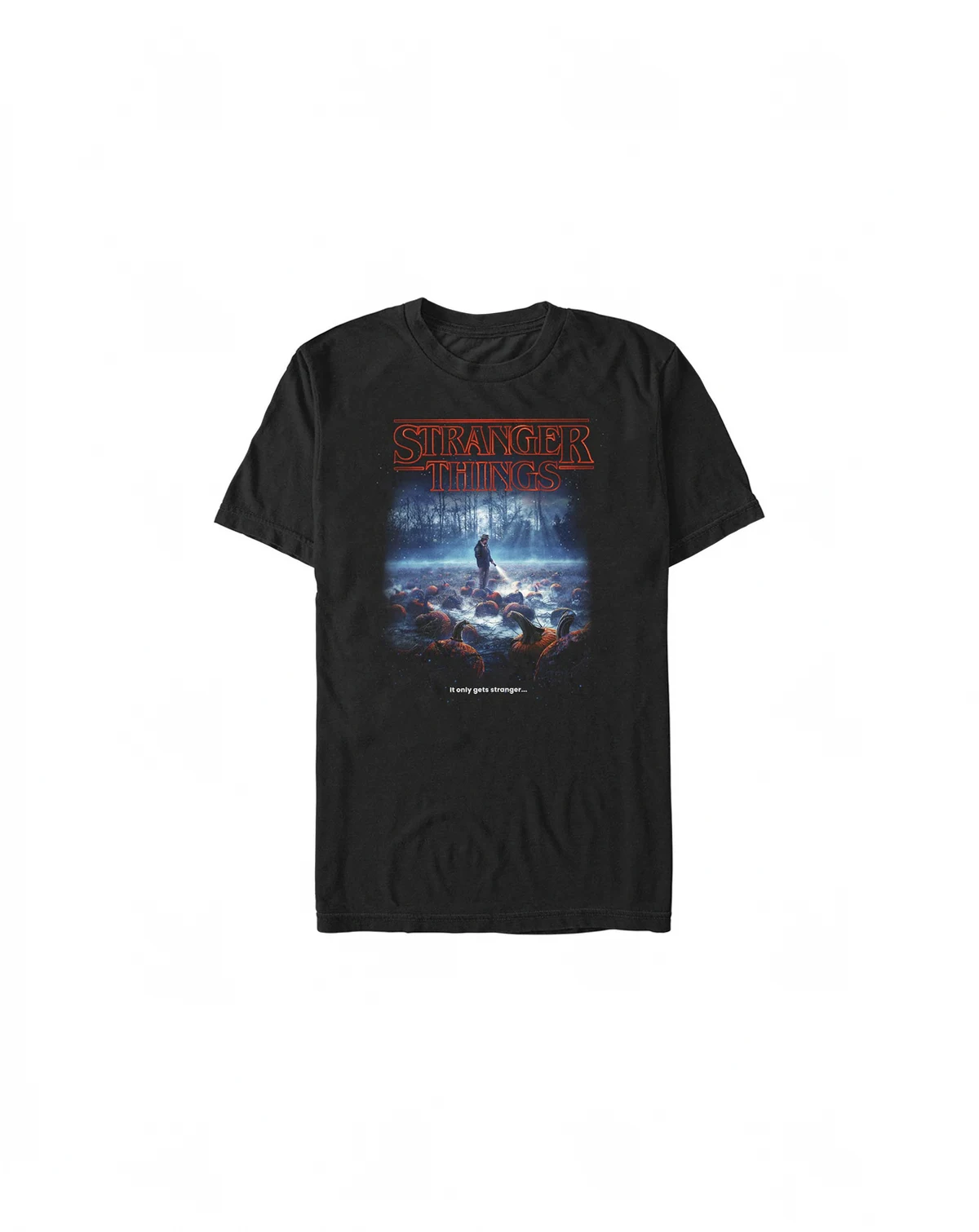 Men's Stranger Things Strange Pumpkins Short Sleeves T-shirt