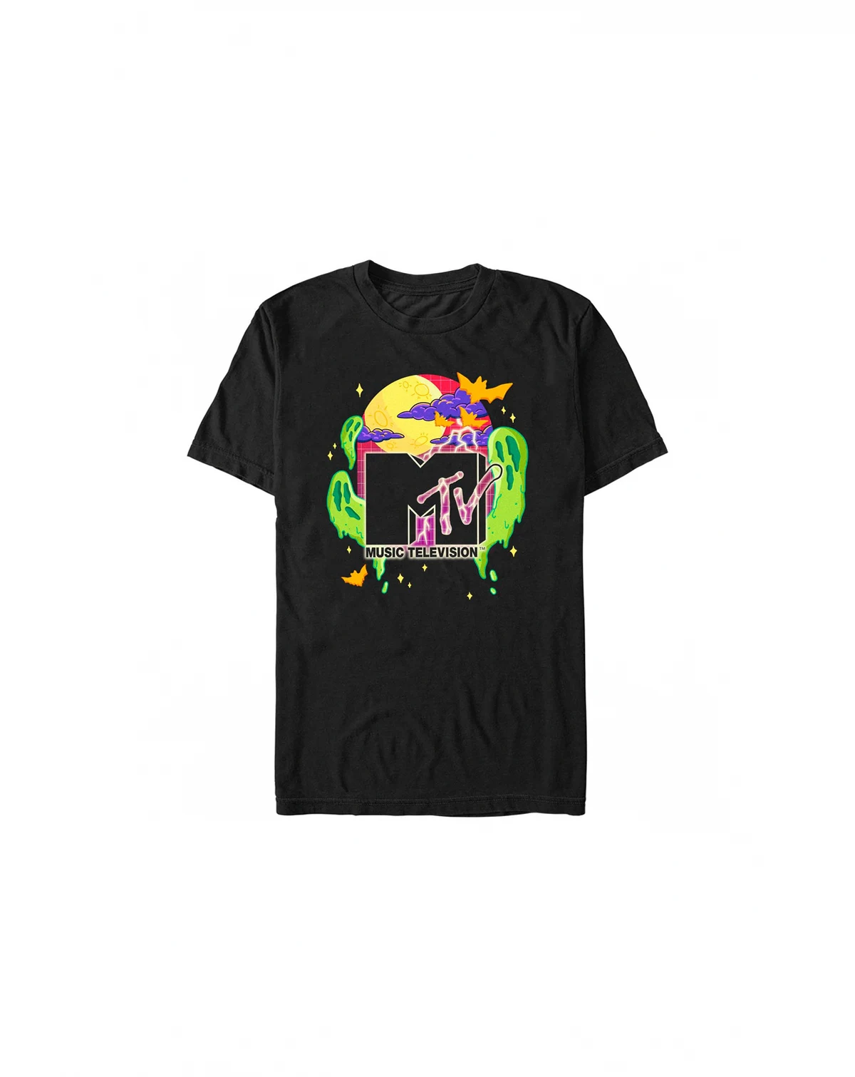 Men's MTV Halloween Tombstone Short Sleeves T-shirt