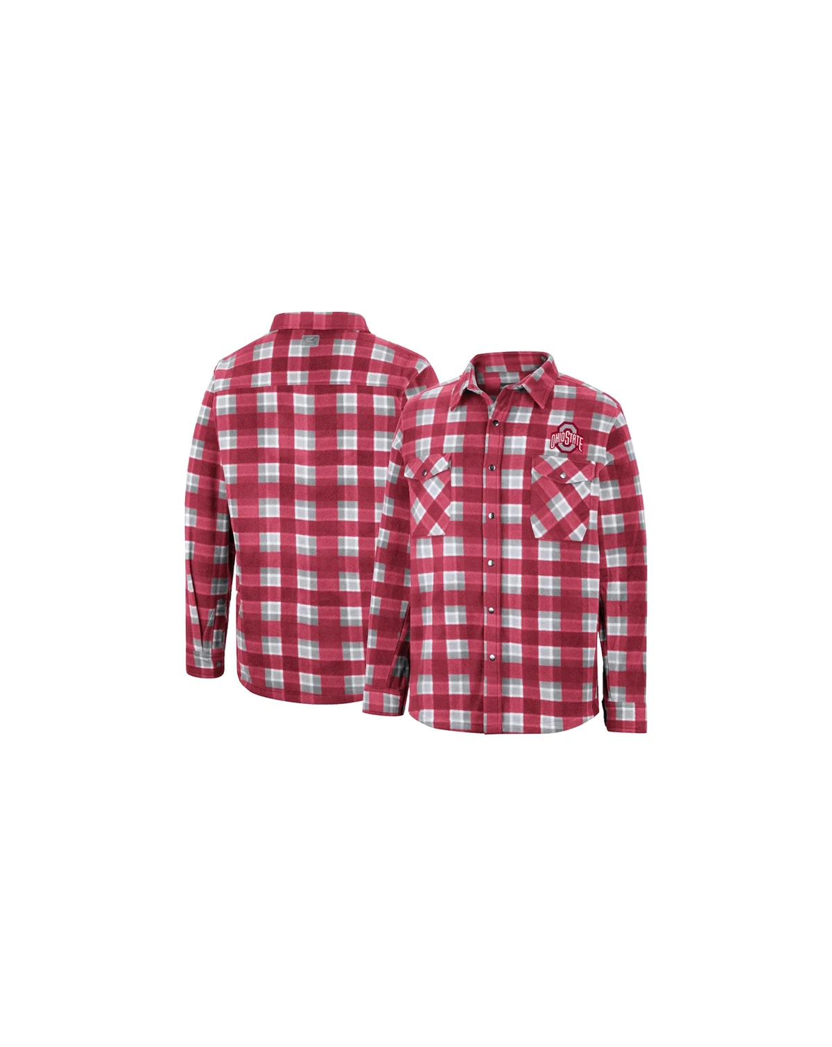 Men's Scarlet Ohio State Buckeyes Ellis Full-Snap Jacket