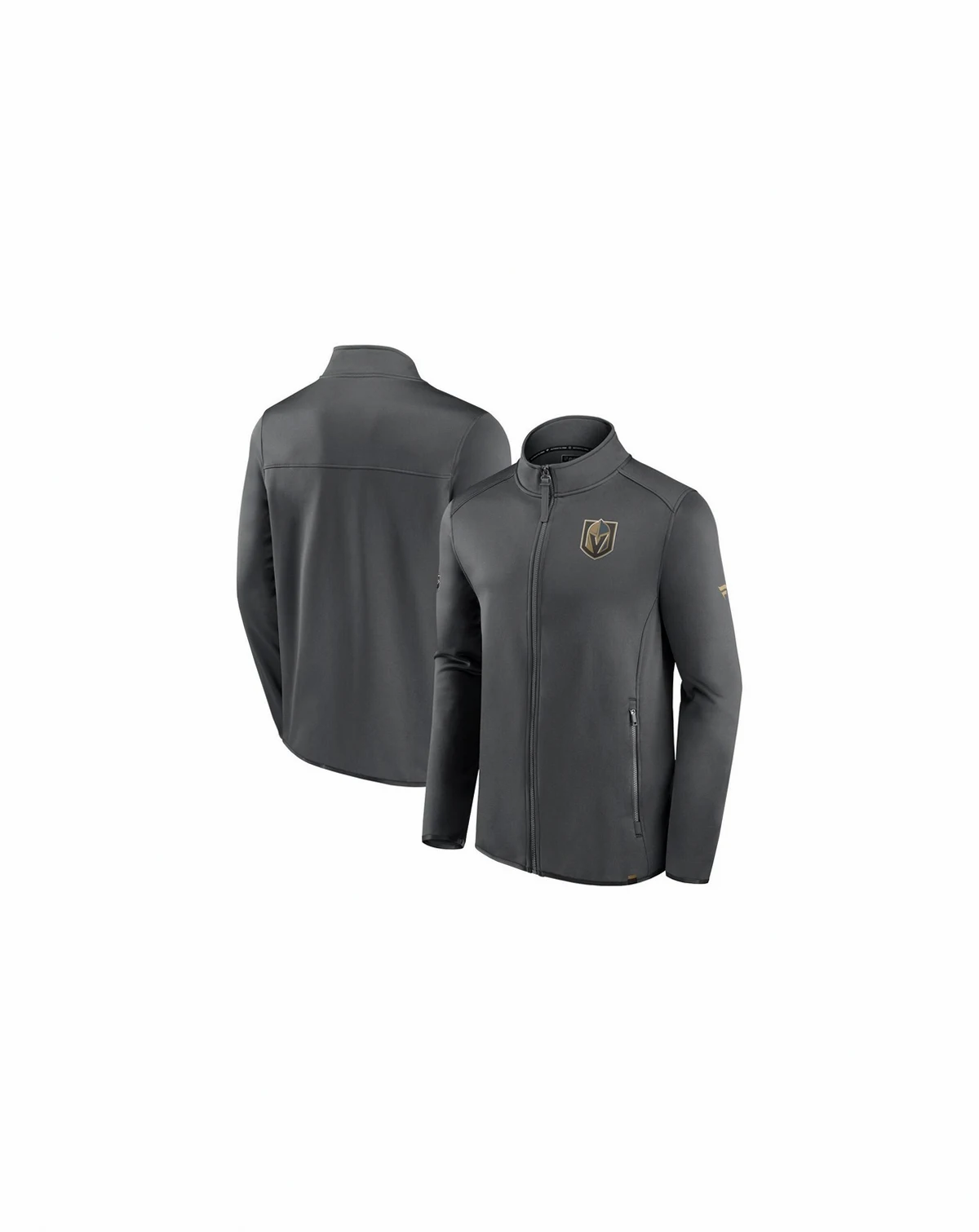 Men's Gray Vegas Golden Knights Authentic Pro Full-Zip Jacket