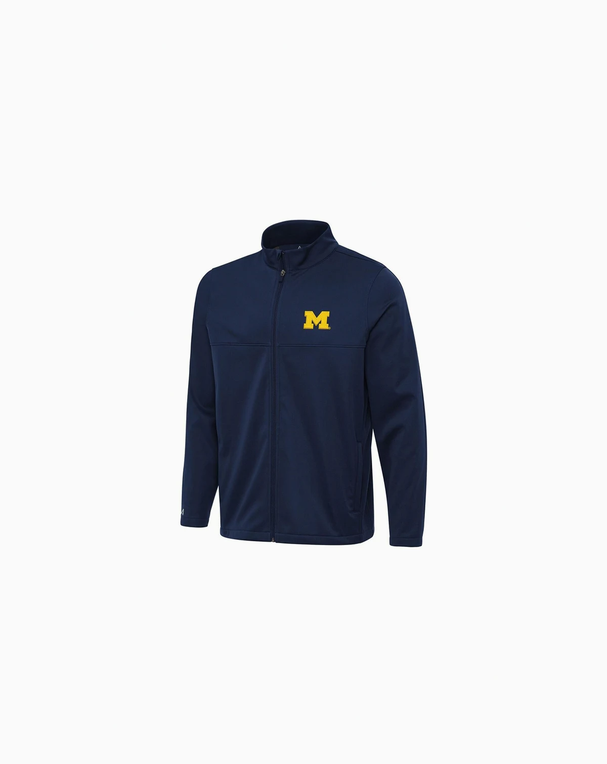 Men's Navy Michigan Wolverines Links 2 Full-Zip Golf Jacket