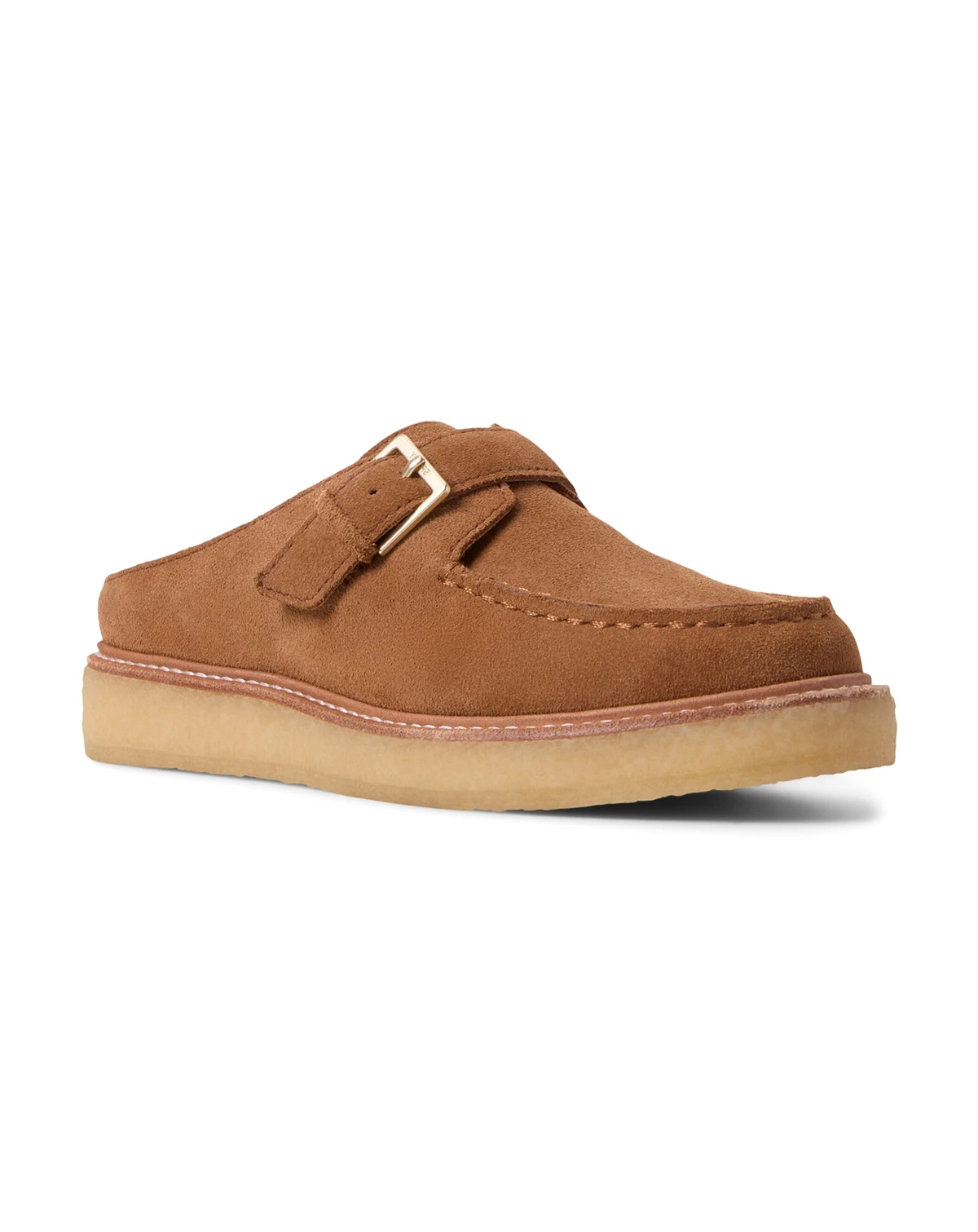 Women's Captain's Oxford Round Toe Crepe Mules