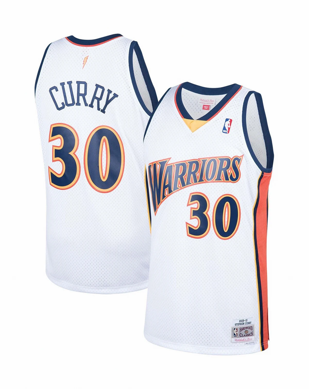 Men's Stephen Curry White Golden State Warriors 2009-10 Hardwood Classics Swingman Jersey