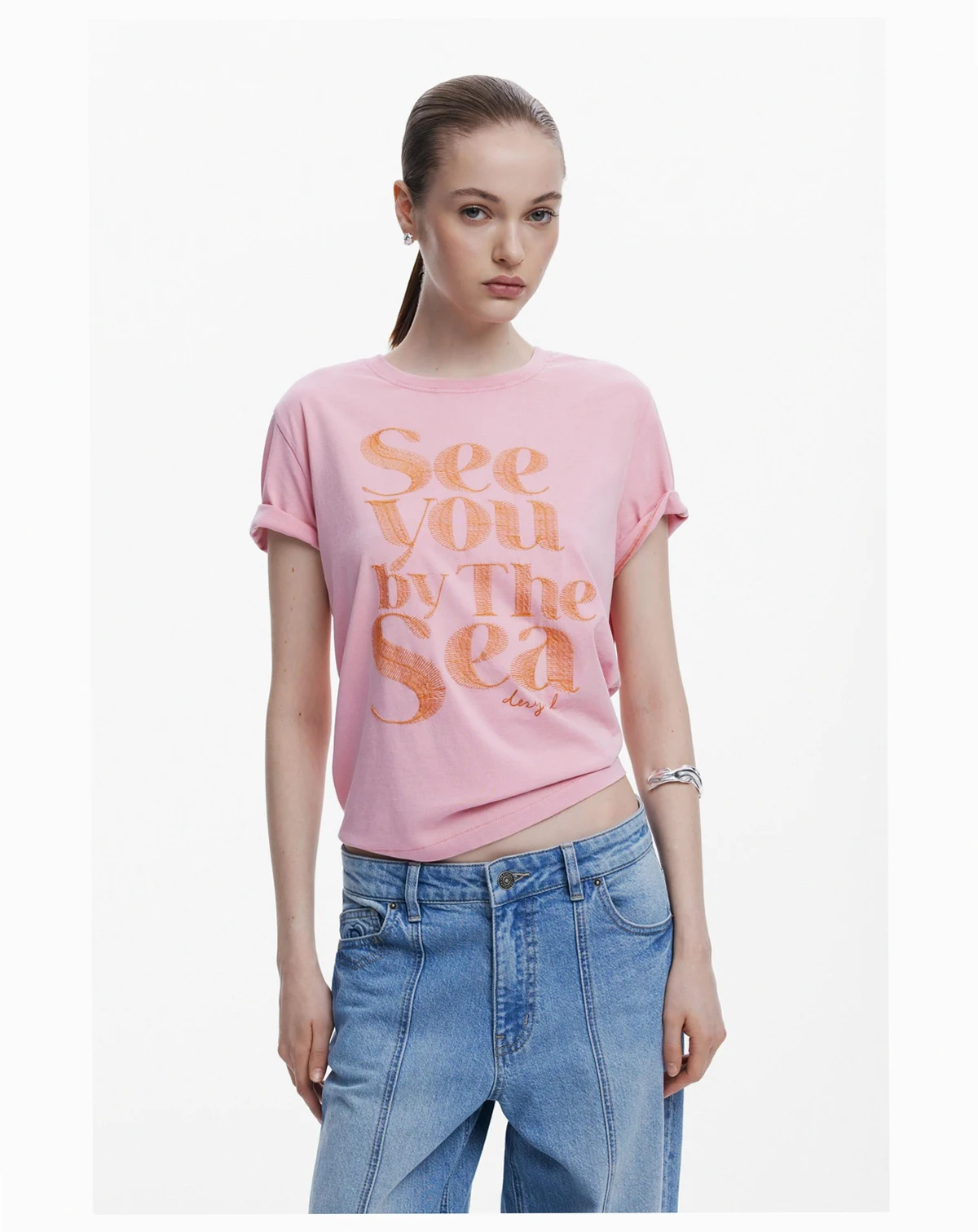 Women's Pink message T-shirt
