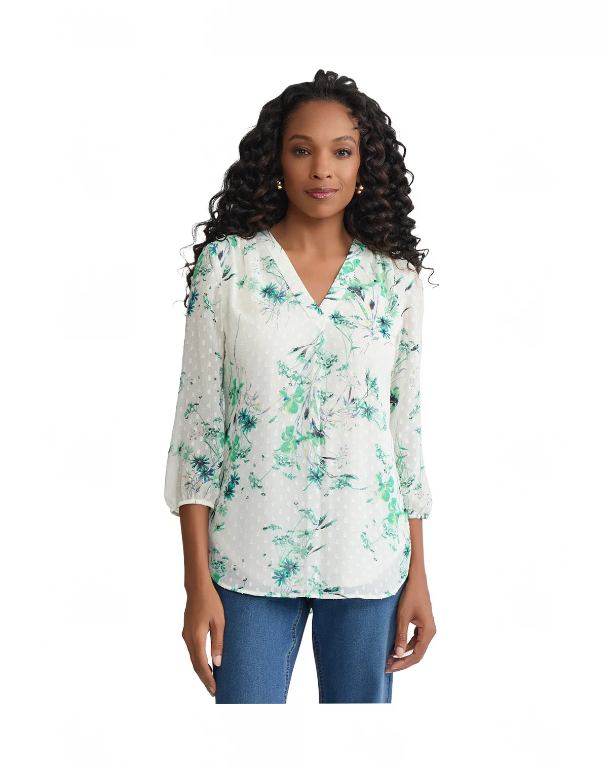 Petite V-Neck Tunic Top