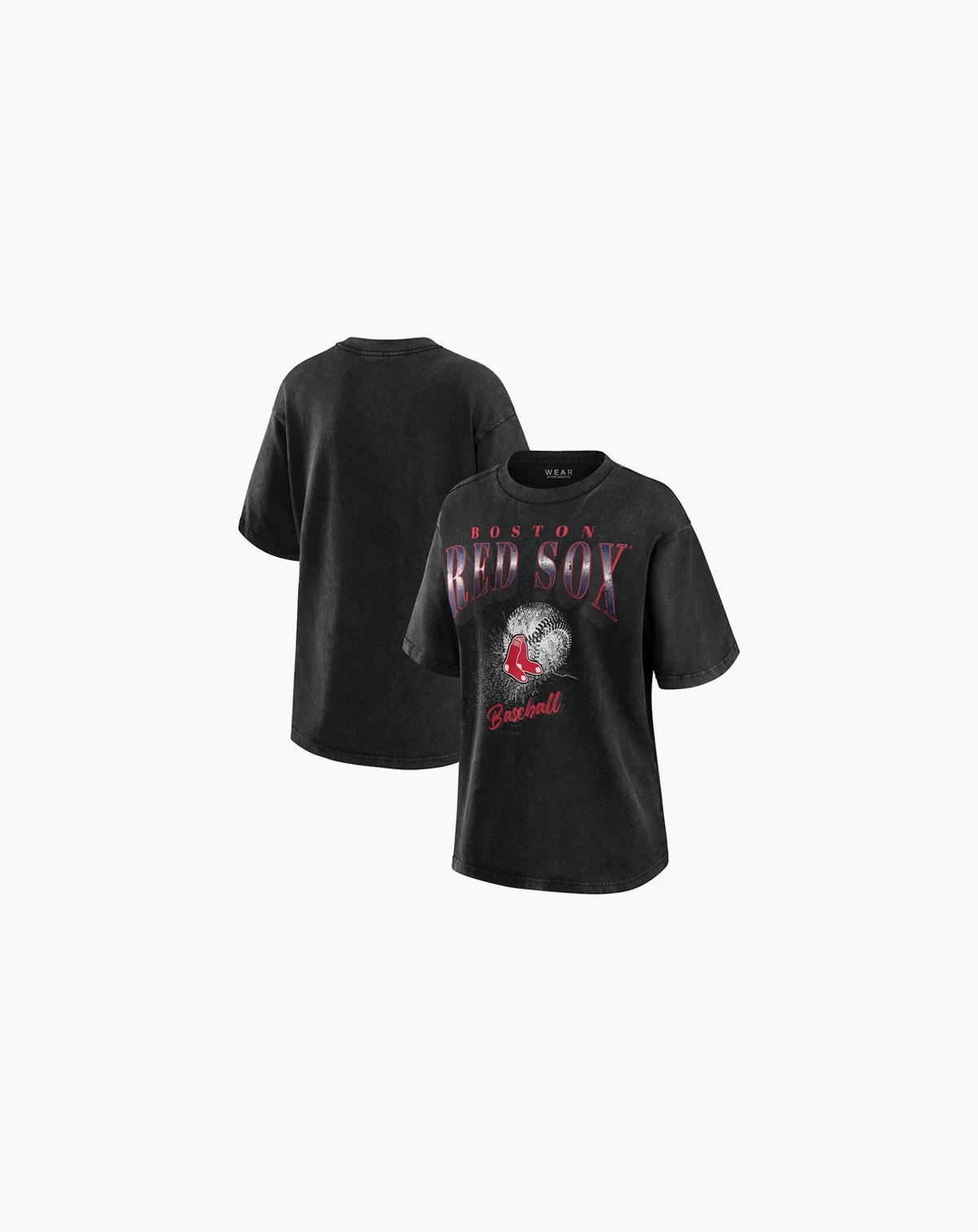 Women's Charcoal Boston Red Sox Boyfriend T-Shirt