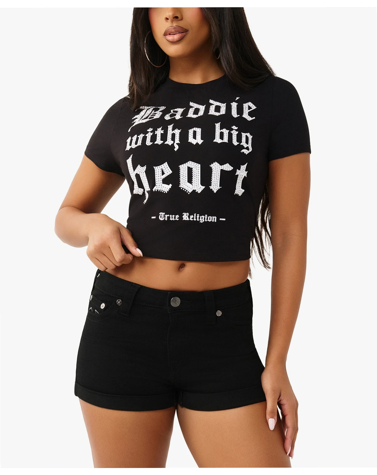 Women's True Baddie with Big Heart T-Shirt