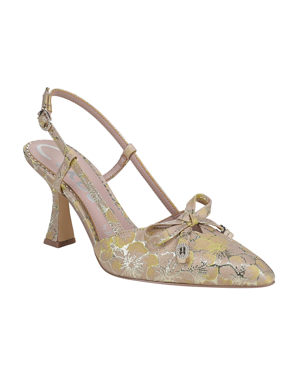 Women's Monica Pointed-Toe Slingback Bow Pumps