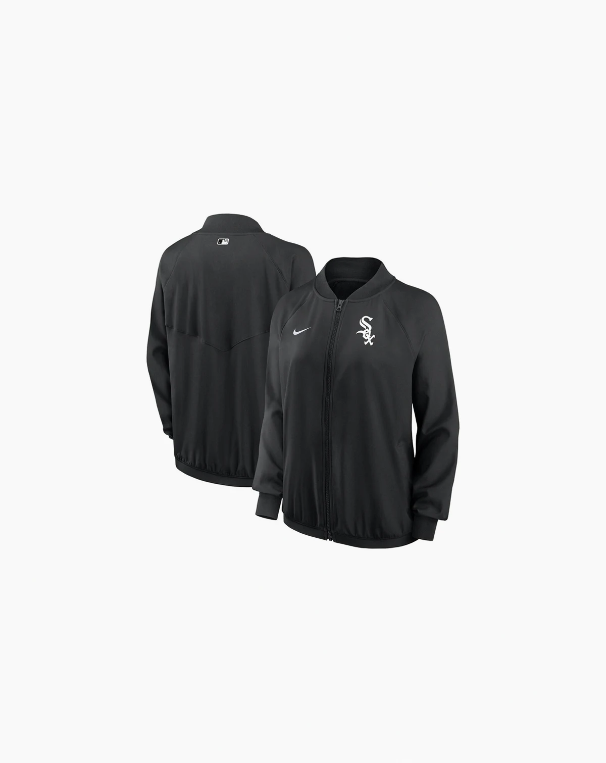 Women's Black Chicago White Sox Authentic Collection Team Raglan Performance Full-Zip Jacket