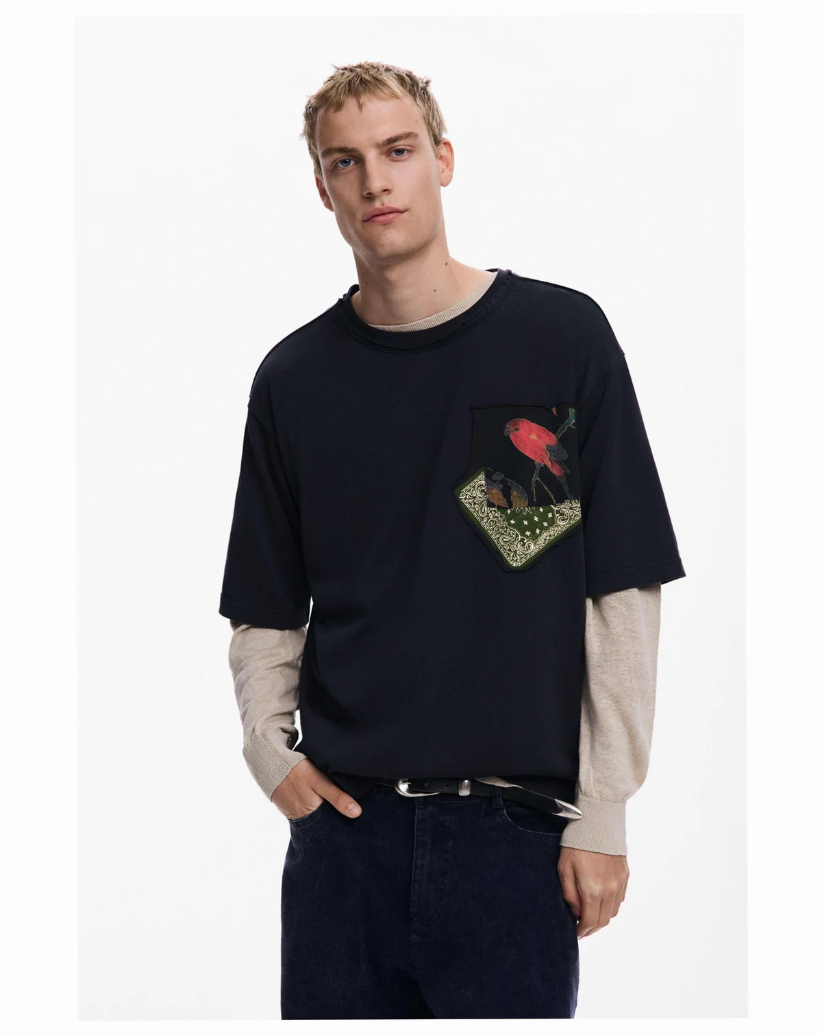 Men's Short-sleeve bandana T-shirt