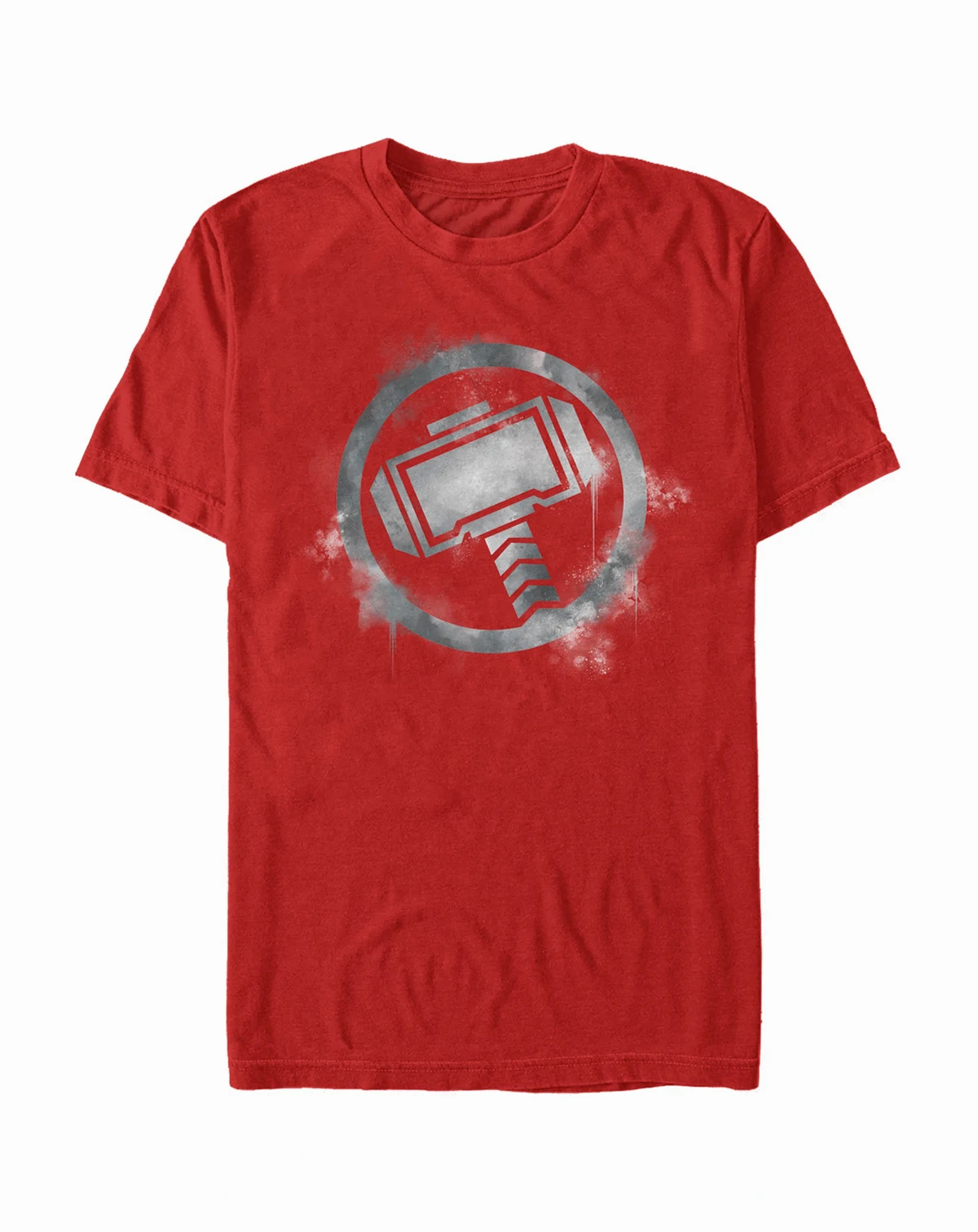 Marvel Men's Avengers Endgame Thor Spray Paint Logo, Short Sleeve T-shirt