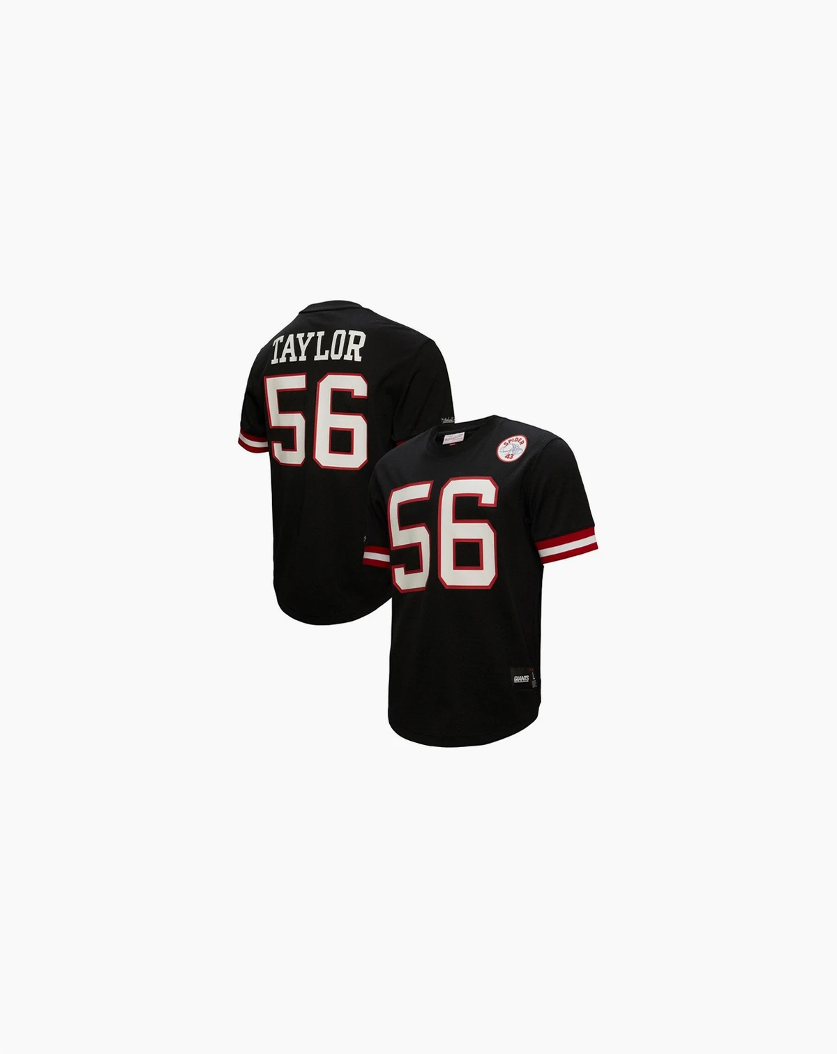 Men's Lawrence Taylor Black New York Giants Retired Player Name & Number Mesh Top