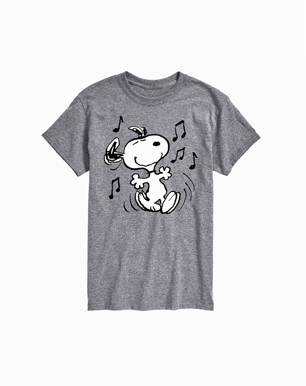 Men's Peanuts Snoopy Dancing Music Short Sleeve T-Shirt