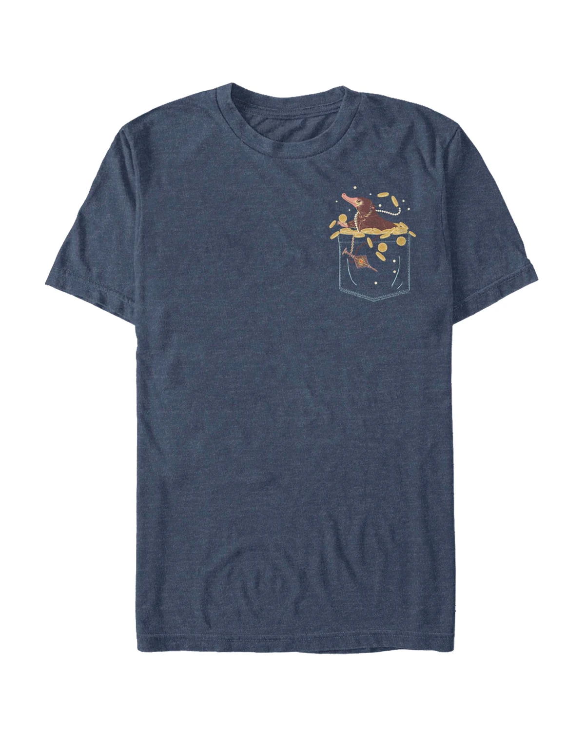 Men's Fantastic Beasts Niffler Pocket Short Sleeve T-shirt