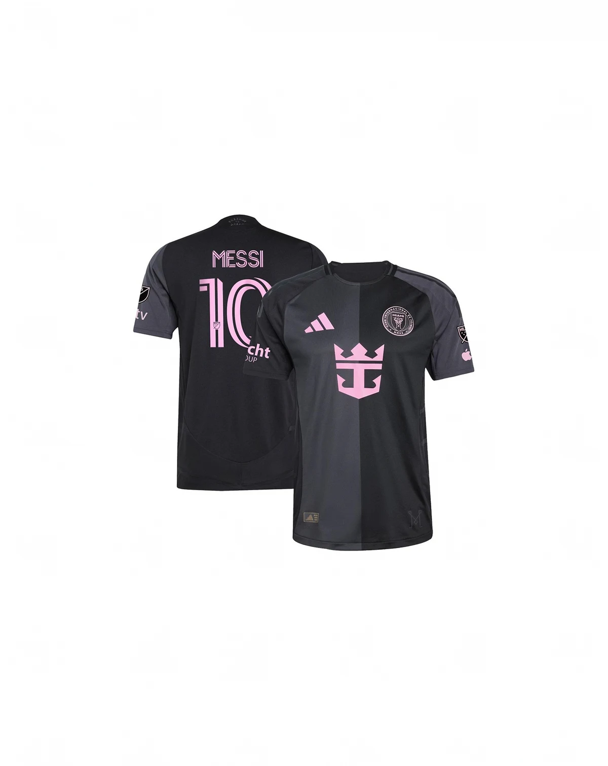 Men's Lionel Messi Black Inter Miami CF 2025 The Fortitude Kit Authentic Player Jersey