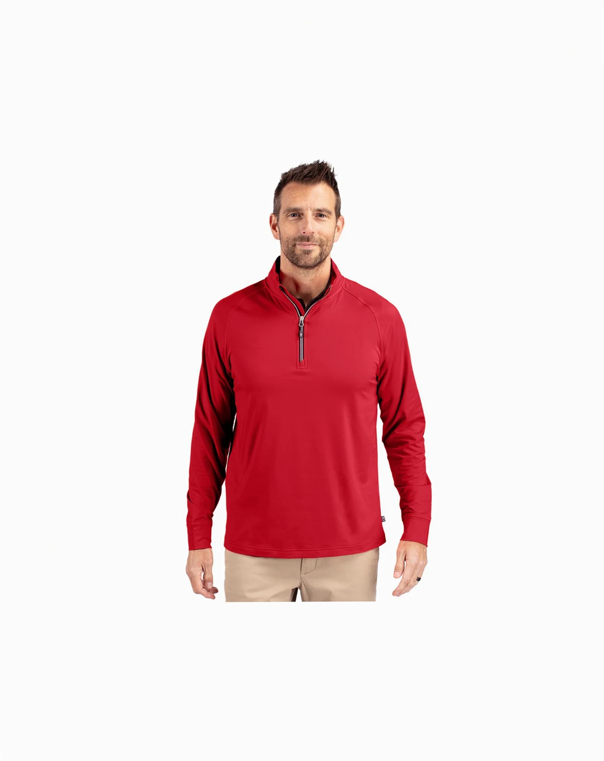 Tall Adapt Eco Knit Stretch Recycled Quarter Zip Pullover Jacket