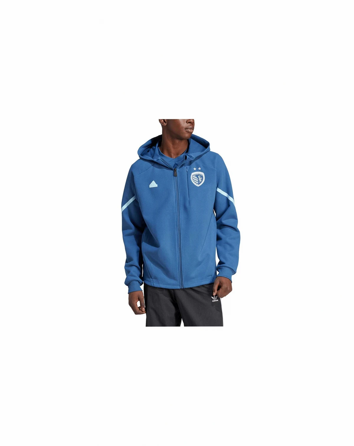 Men's Blue Sporting Kansas City 2024 Anthem Travel Full-Zip Jacket