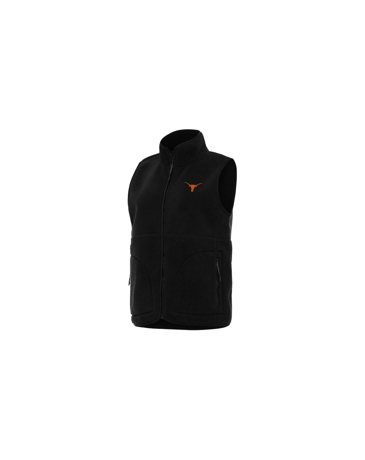 Women's Black Texas Longhorns Nostalgic Full-Zip Vest