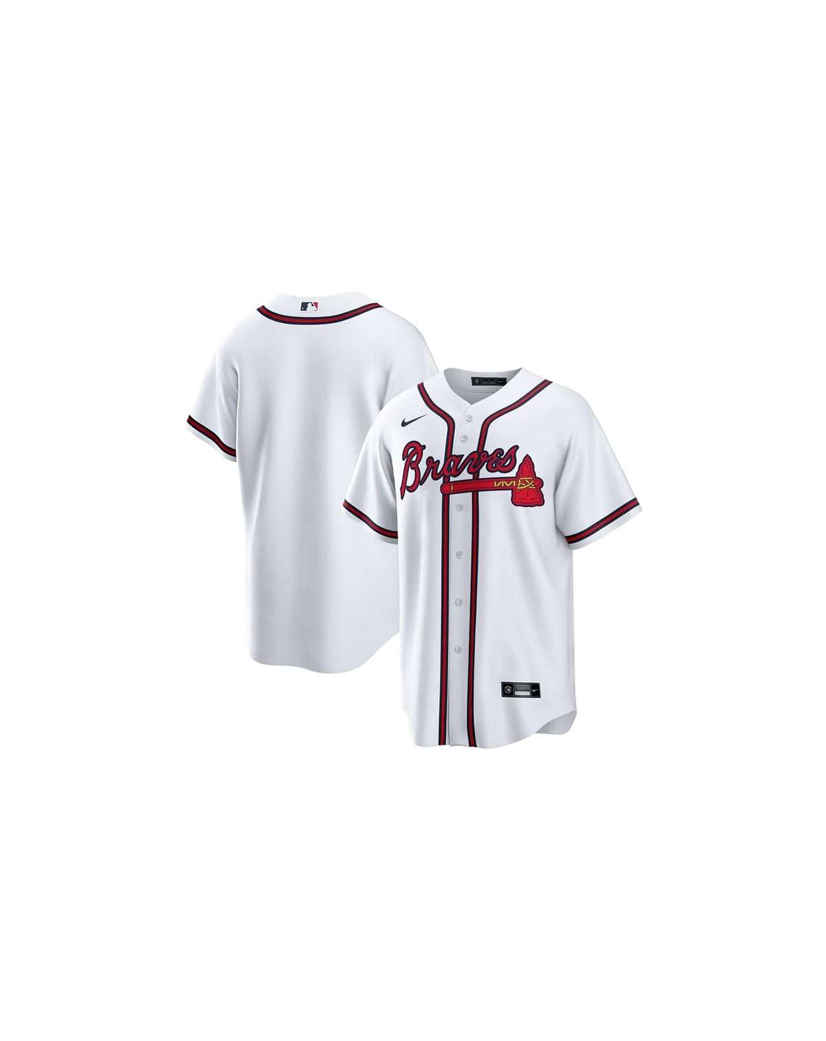 Men's Atlanta Braves Official Blank Replica Jersey