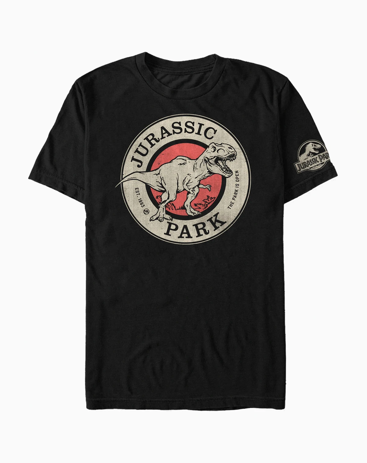 Jurassic Park Men's Park is Open Logo Short Sleeve T-Shirt