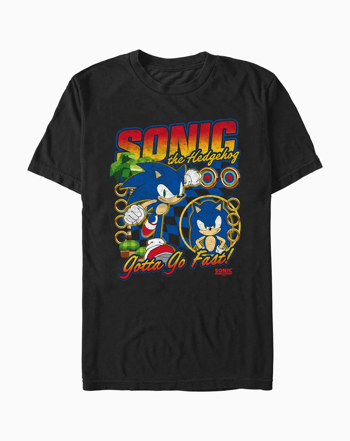 Men's Racer Sonic Short Sleeve T-Shirt