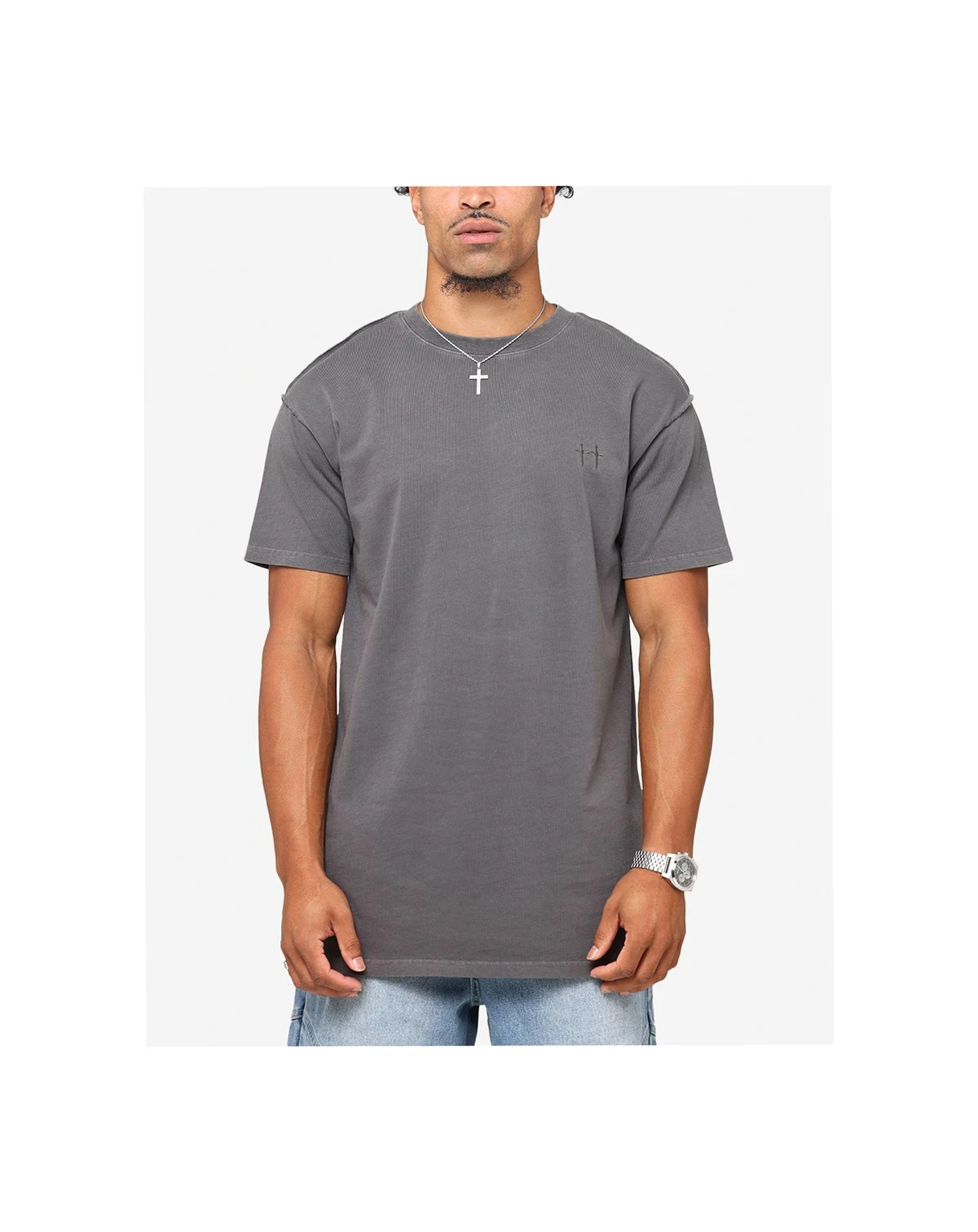 Men's Pericles Lafayette T-Shirt Washed Charcoal