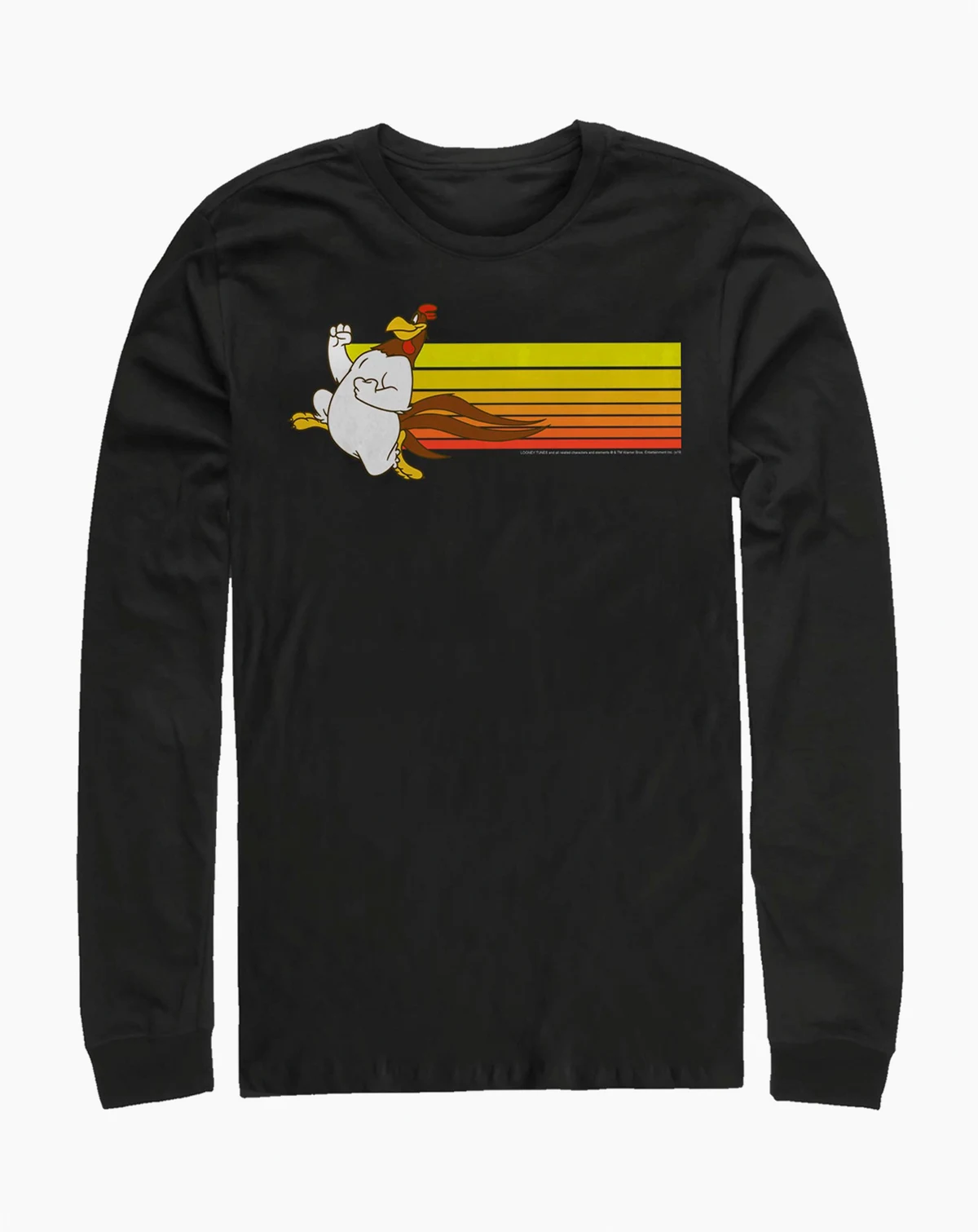 Men's Looney Tunes Foghorn Jog Long Sleeve Crew T-shirt