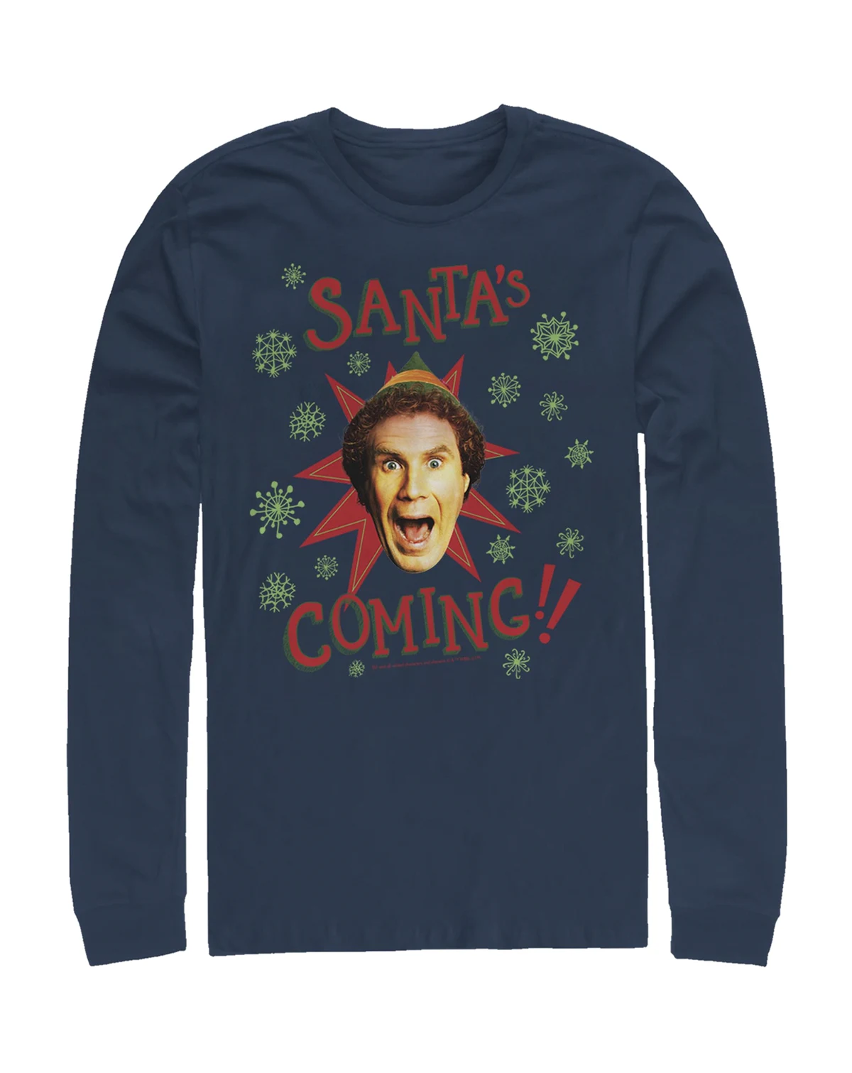 Men's Elf Not North Pole Long Sleeve T-shirt