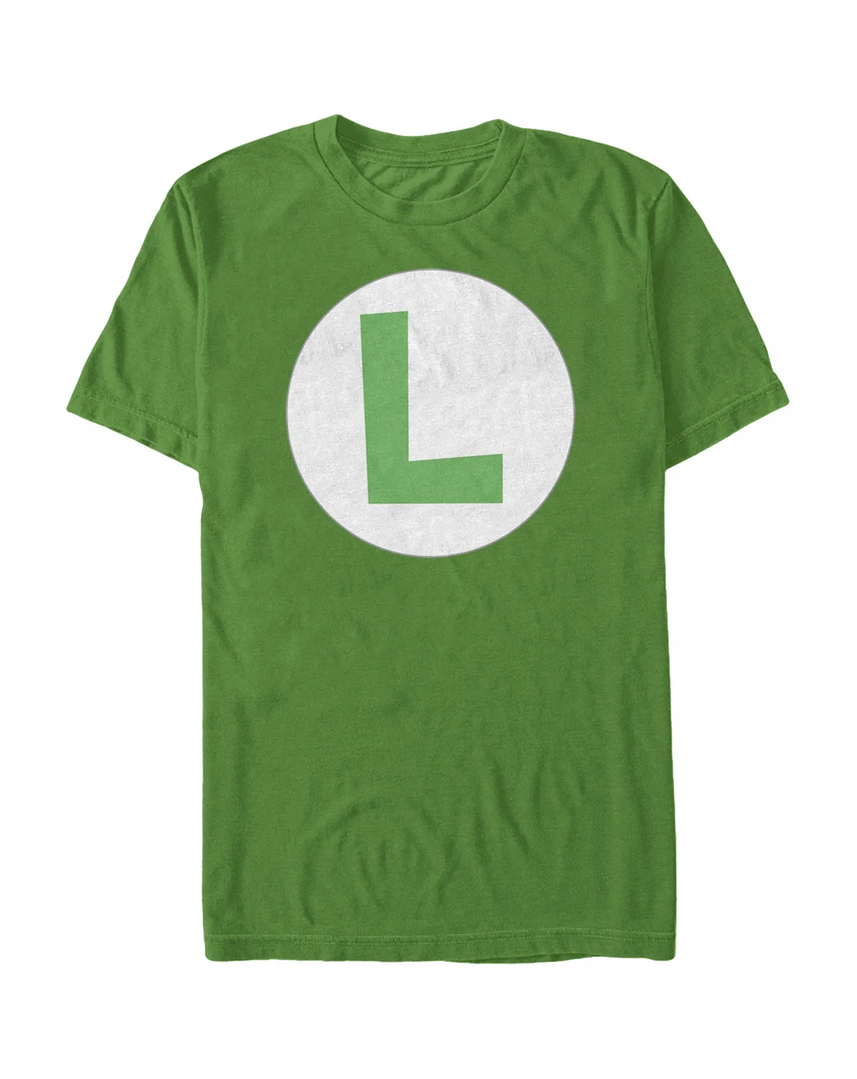 Nintendo Men's Super Mario Big Luigi Logo Costume Short Sleeve T-Shirt